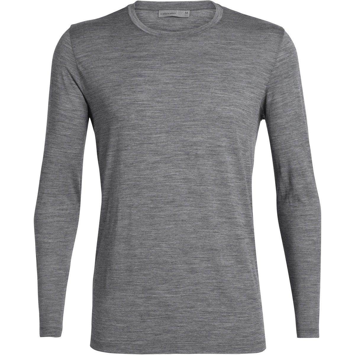 Icebreaker Men&#39;s Tech Lite Long Sleeve Crewe Gritstone Heather