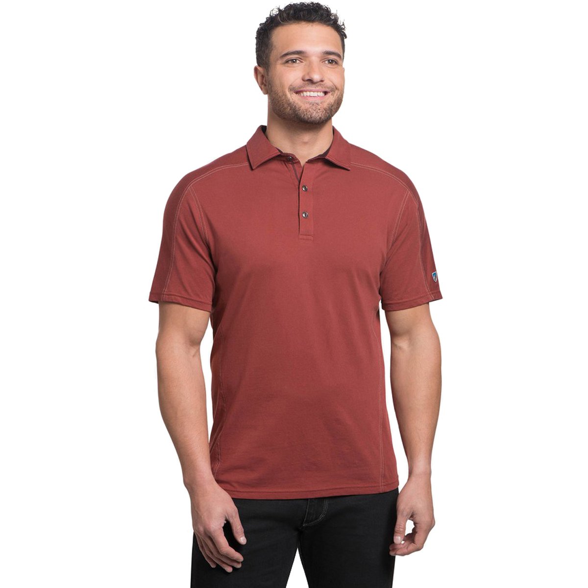 Kuhl Men&#39;s Wayfarer Short Sleeve Polo Shirt Sundried Tomato