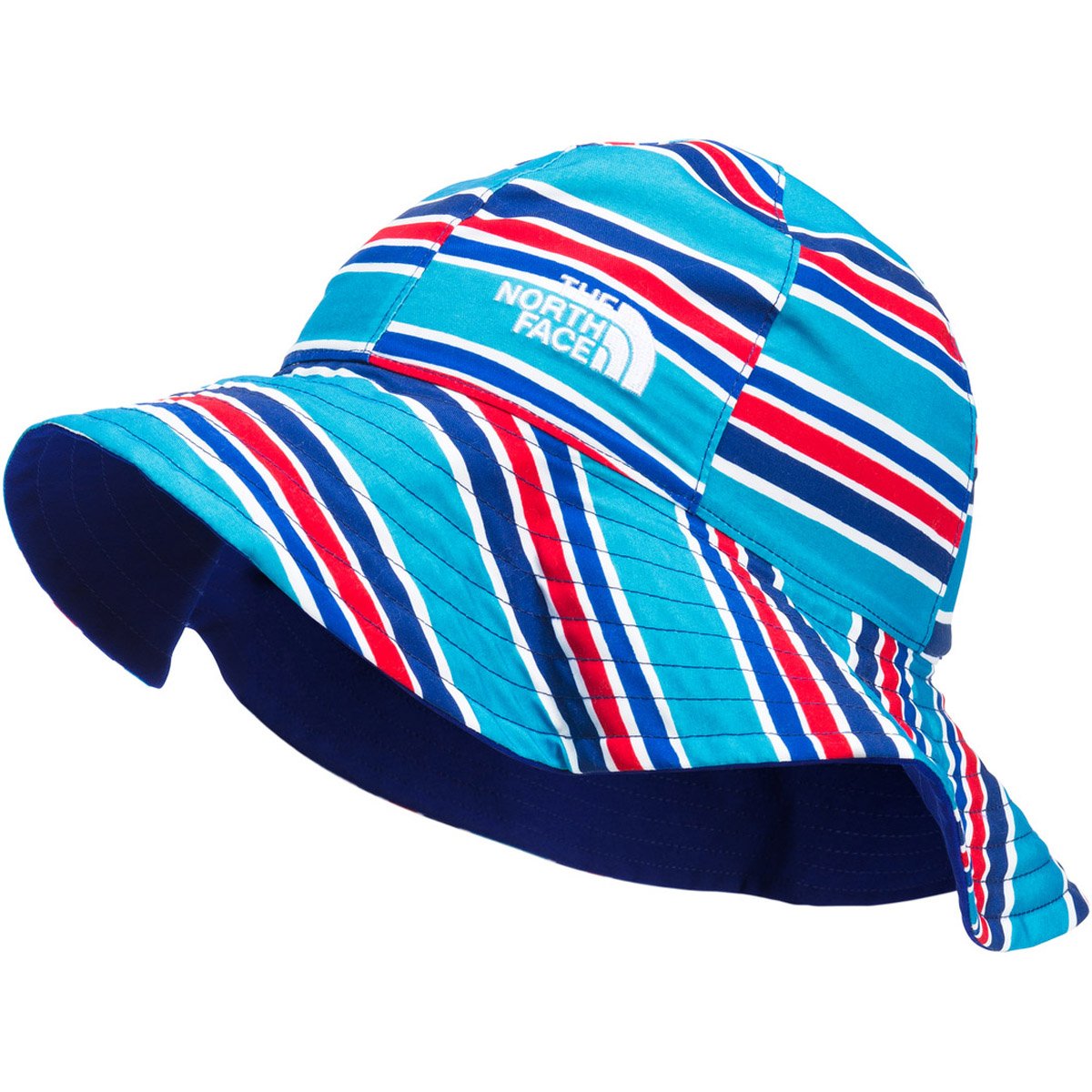 The North Face Littles Brimmer Meridian Blue Painted Stripe Print
