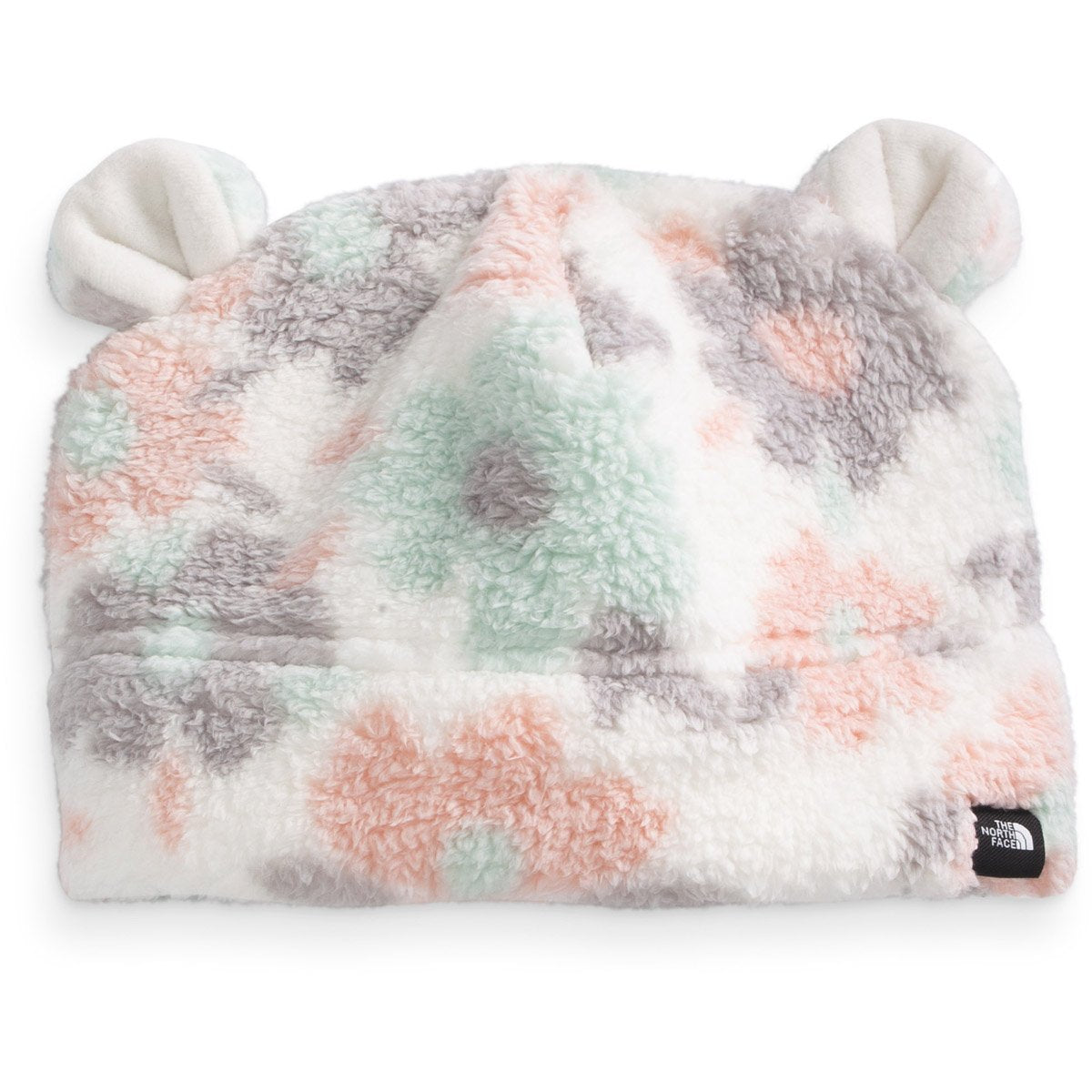 The North Face Littles Bear Beanie Gardenia White Polka Dot Floral Print