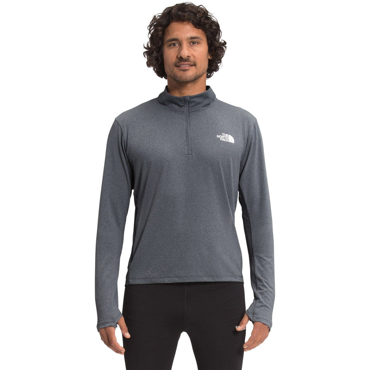 The North Face Men&#39;s Riseway 1/2 Zip Top Vanadis Grey Heather