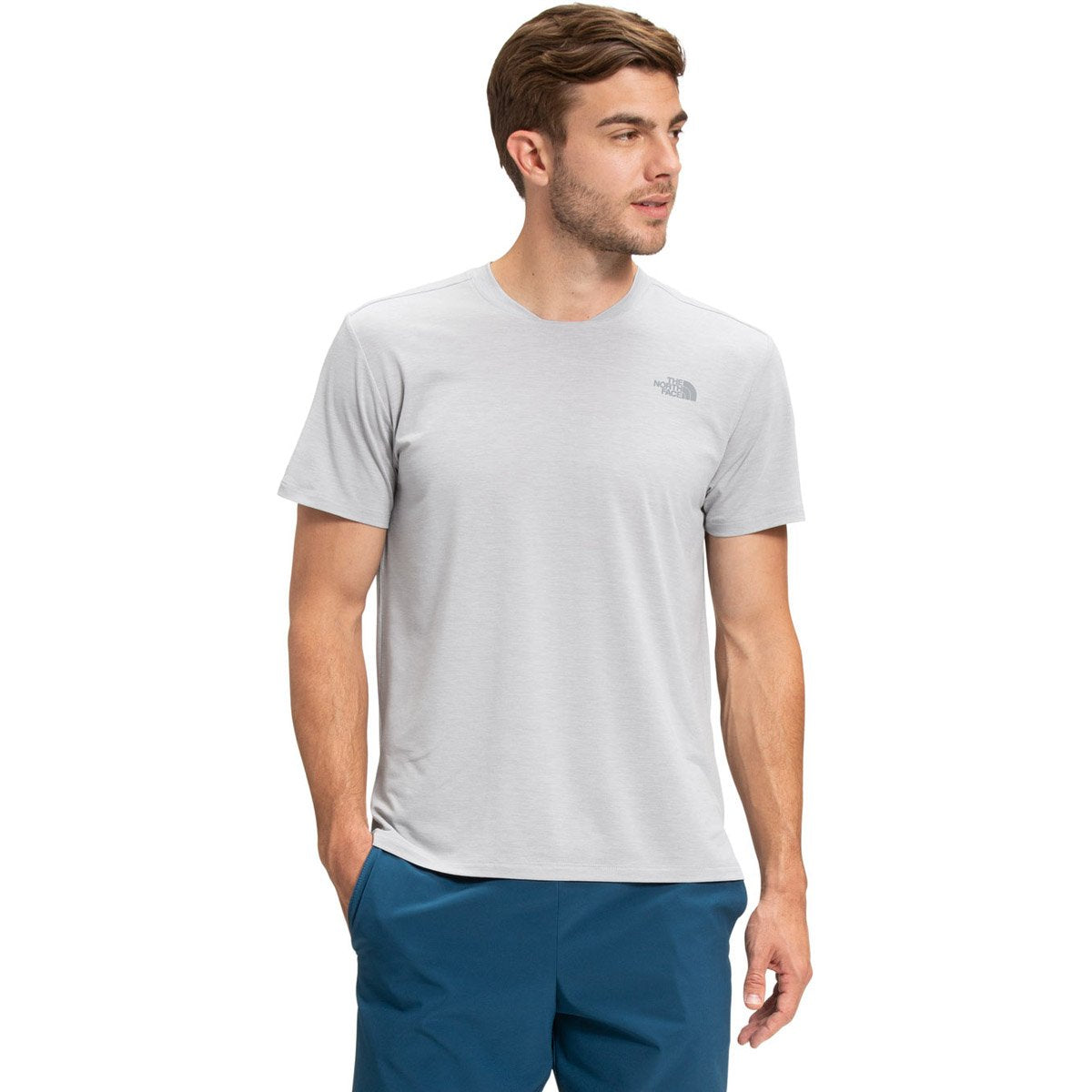 The North Face Men&#39;s Wander Short Sleeve TNF Light Grey Heather