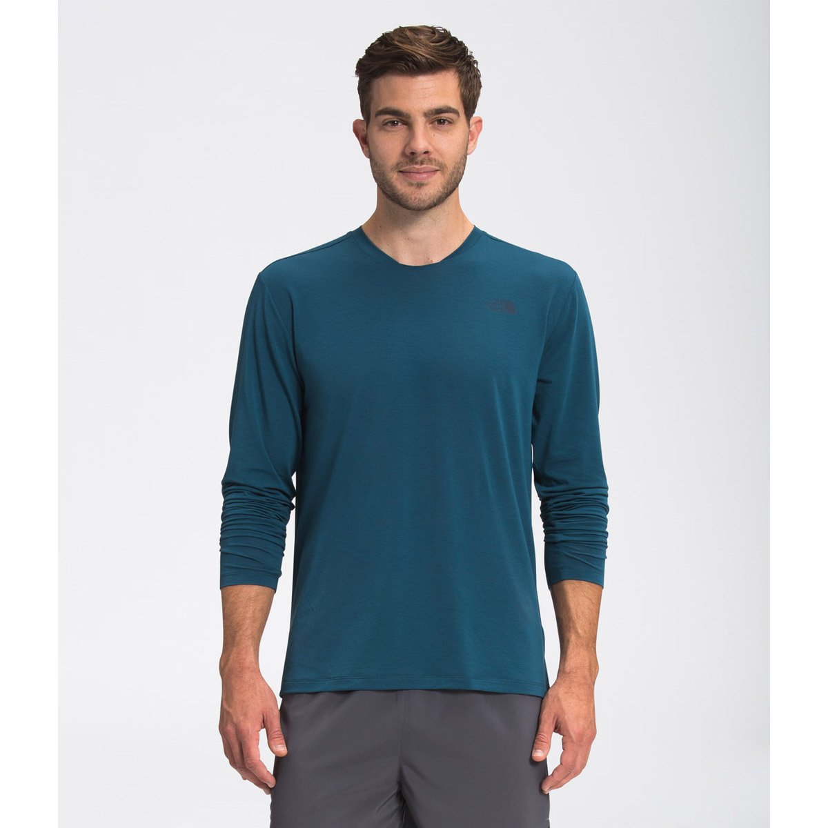 The North Face Men's Wander Long Sleeve Monterey Blue Heather