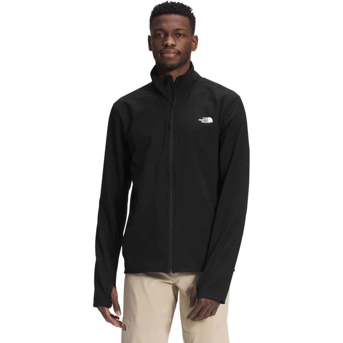 The North Face Men&#39;s Treadway Hybrid FutureFleece Full Zip TNF Black