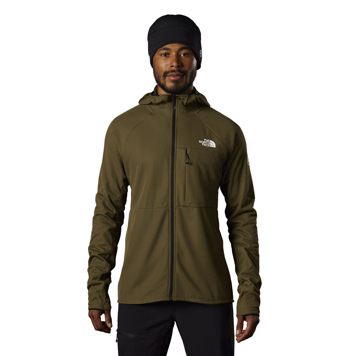 The North Face Men&#39;s Summit FUTUREFLEECE Full Zip Hoodie Military Olive