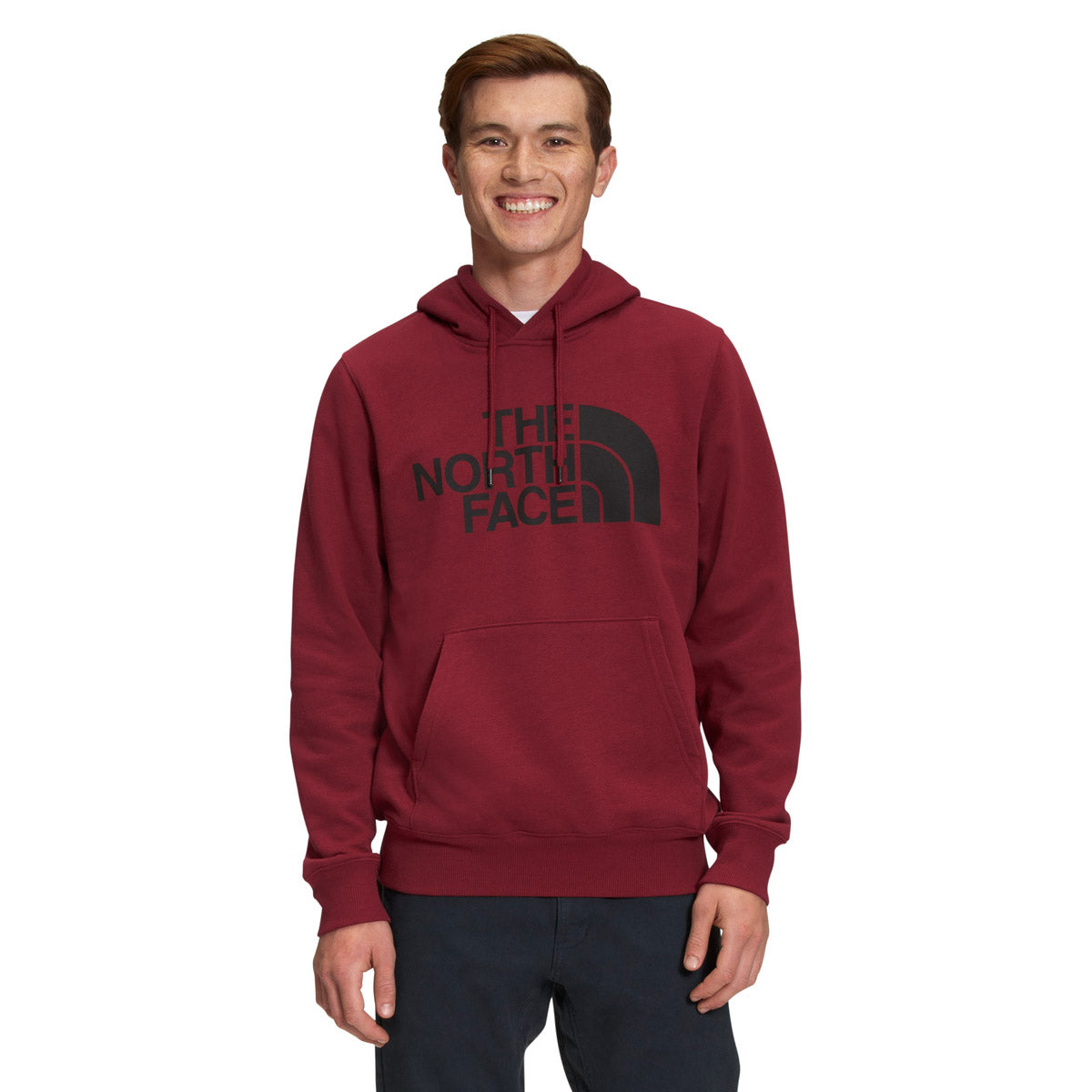 The North Face Men's Half Dome Pullover Hoodie Cordovan/TNF Black