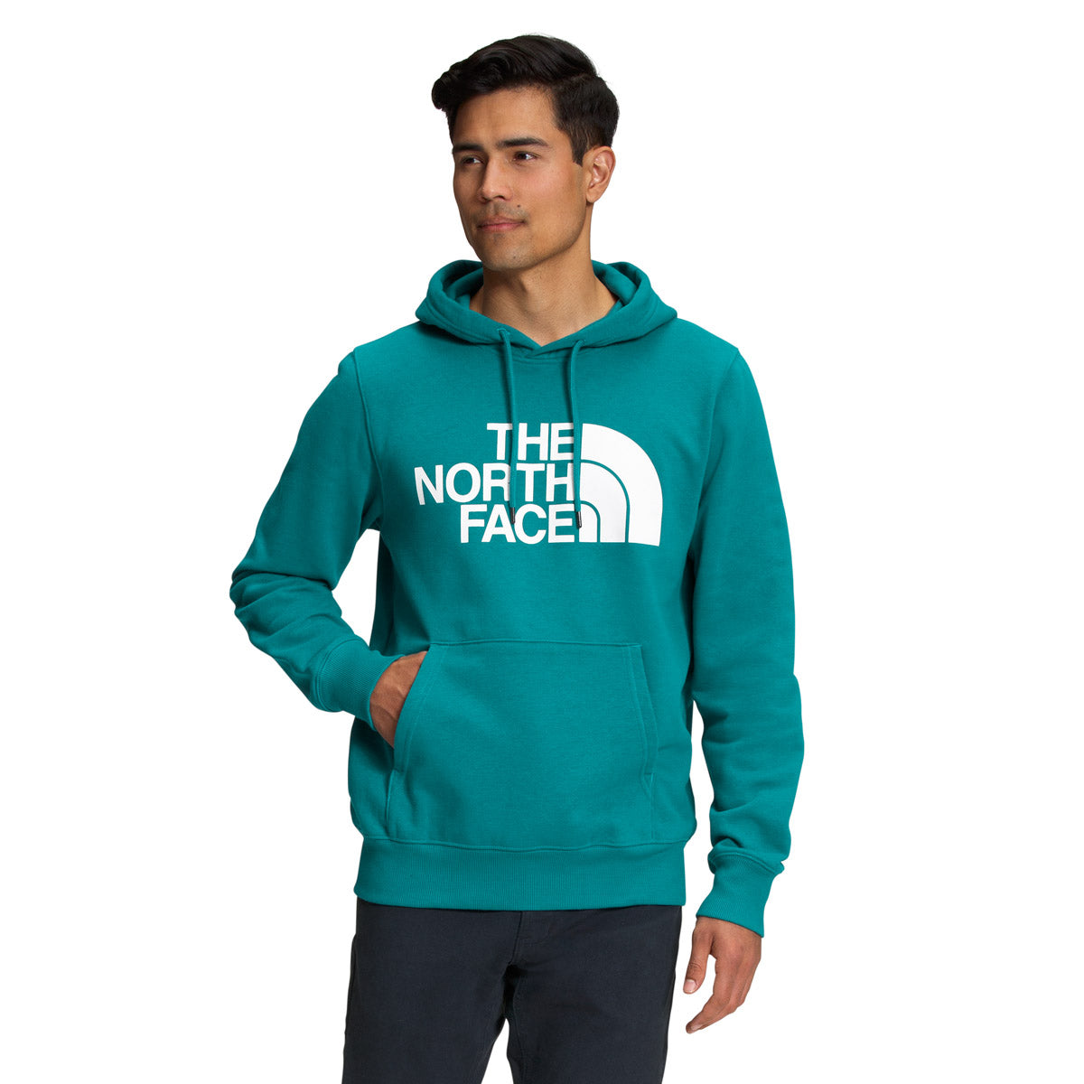The North Face Men's Half Dome Pullover Hoodie Harbor Blue/TNF White