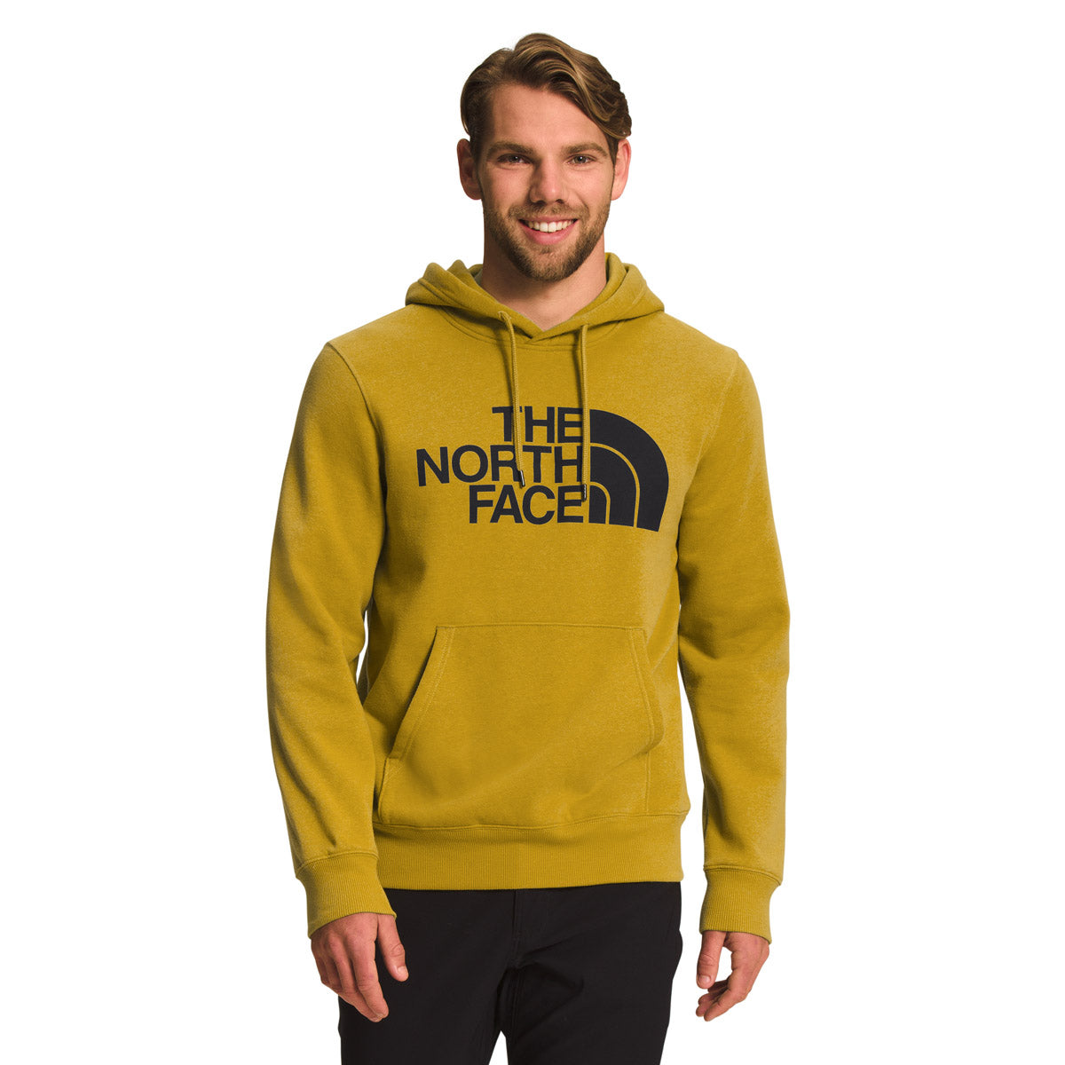 The North Face Men's Half Dome Pullover Hoodie ineral Gold/TNF Black / M