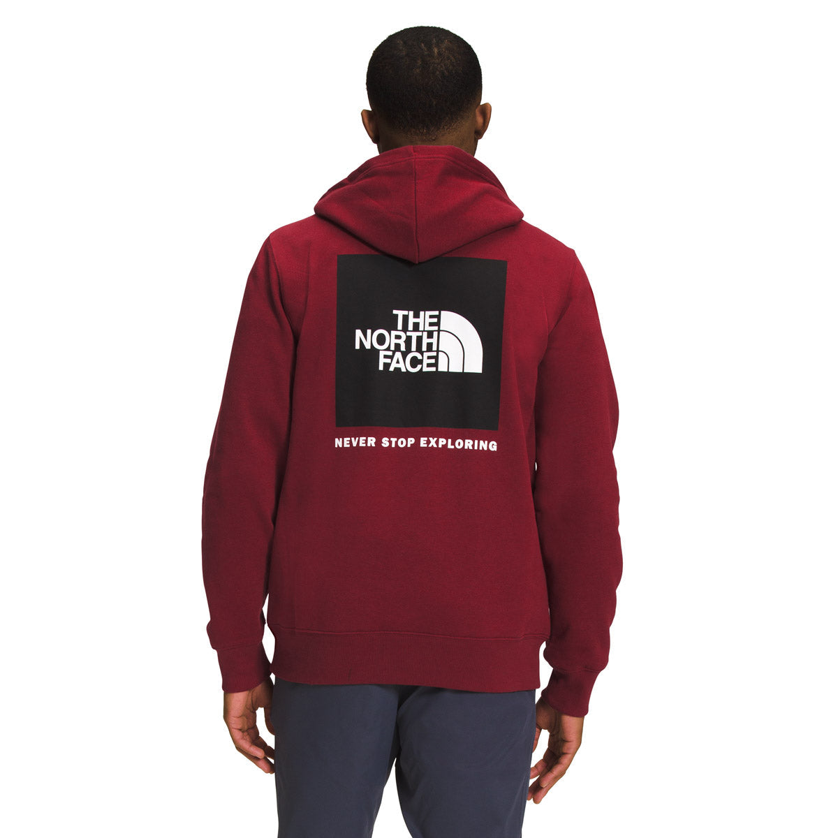 The North Face Men's Box NSE Pullover Hoodie Cordovan/TNF Black