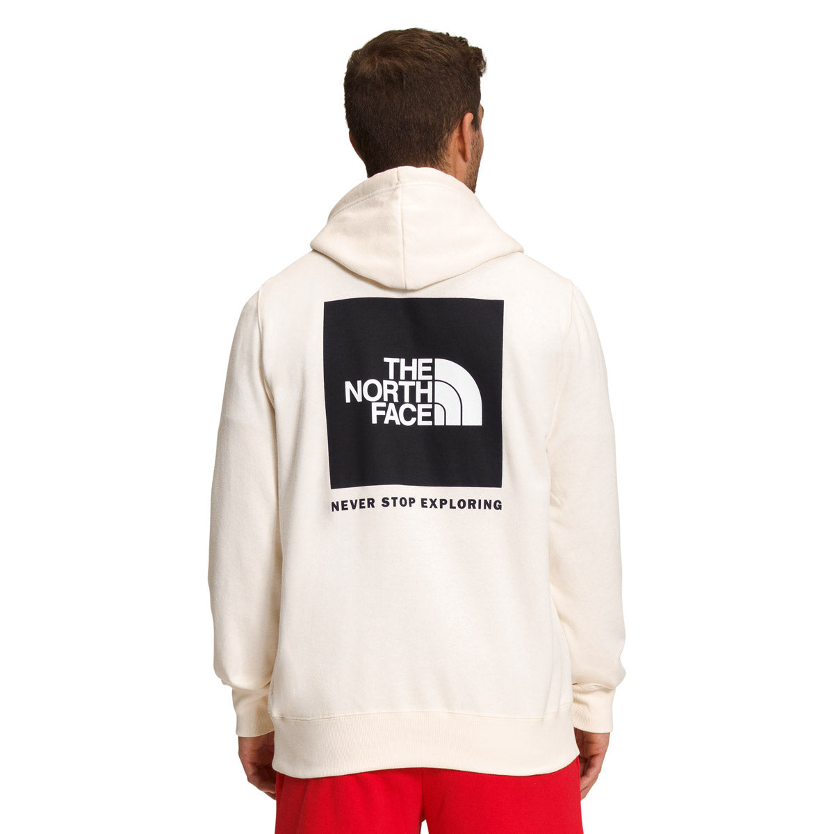 The North Face Men's Box NSE Pullover Hoodie Gardenia White/TNF Black