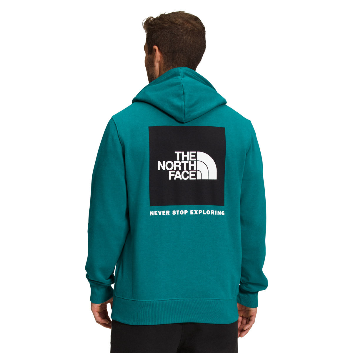The North Face Men's Box NSE Pullover Hoodie Harbor Blue/TNF Black