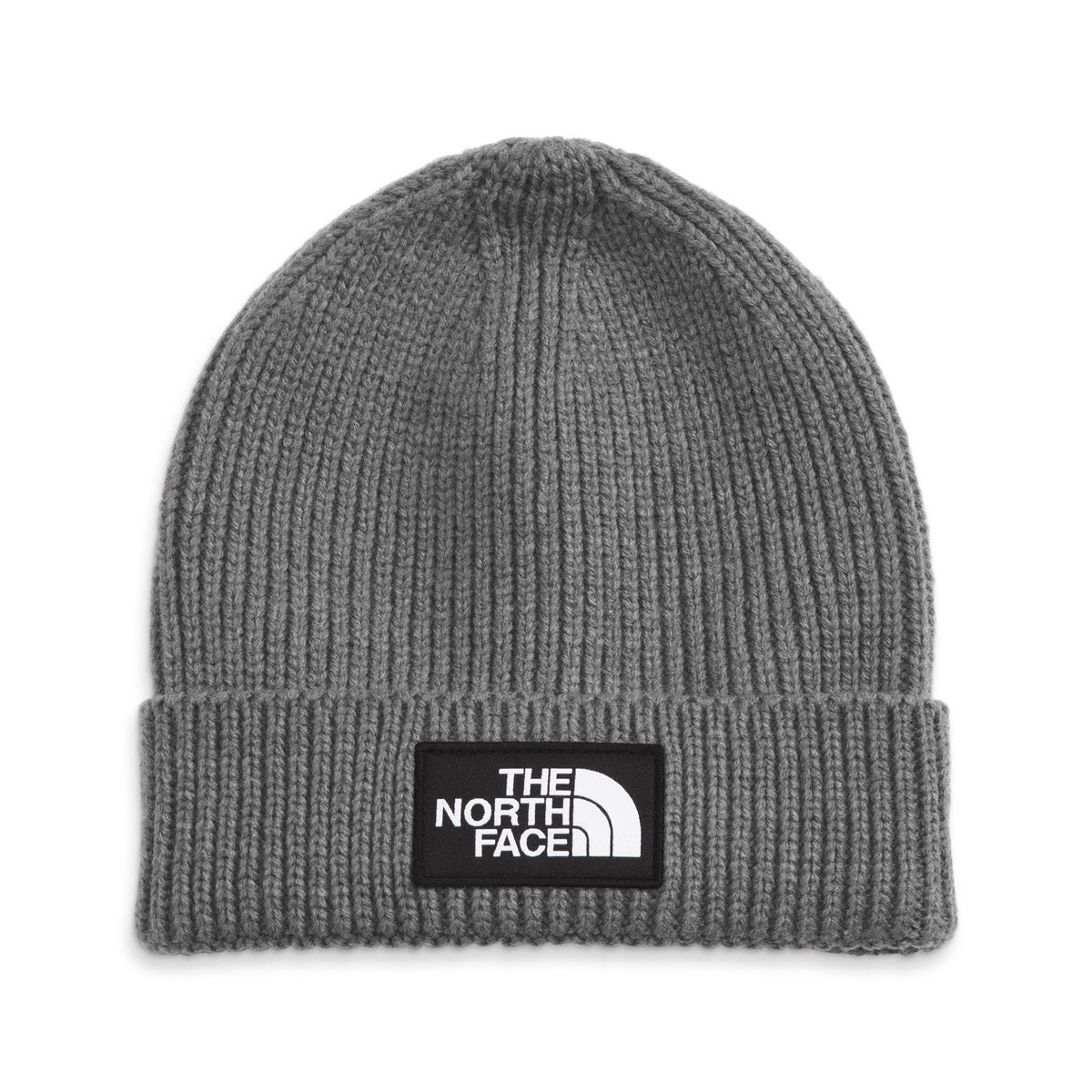 The North Face Kids' TNF Box Logo Cuffed Beanie TNF Medium Grey Heather