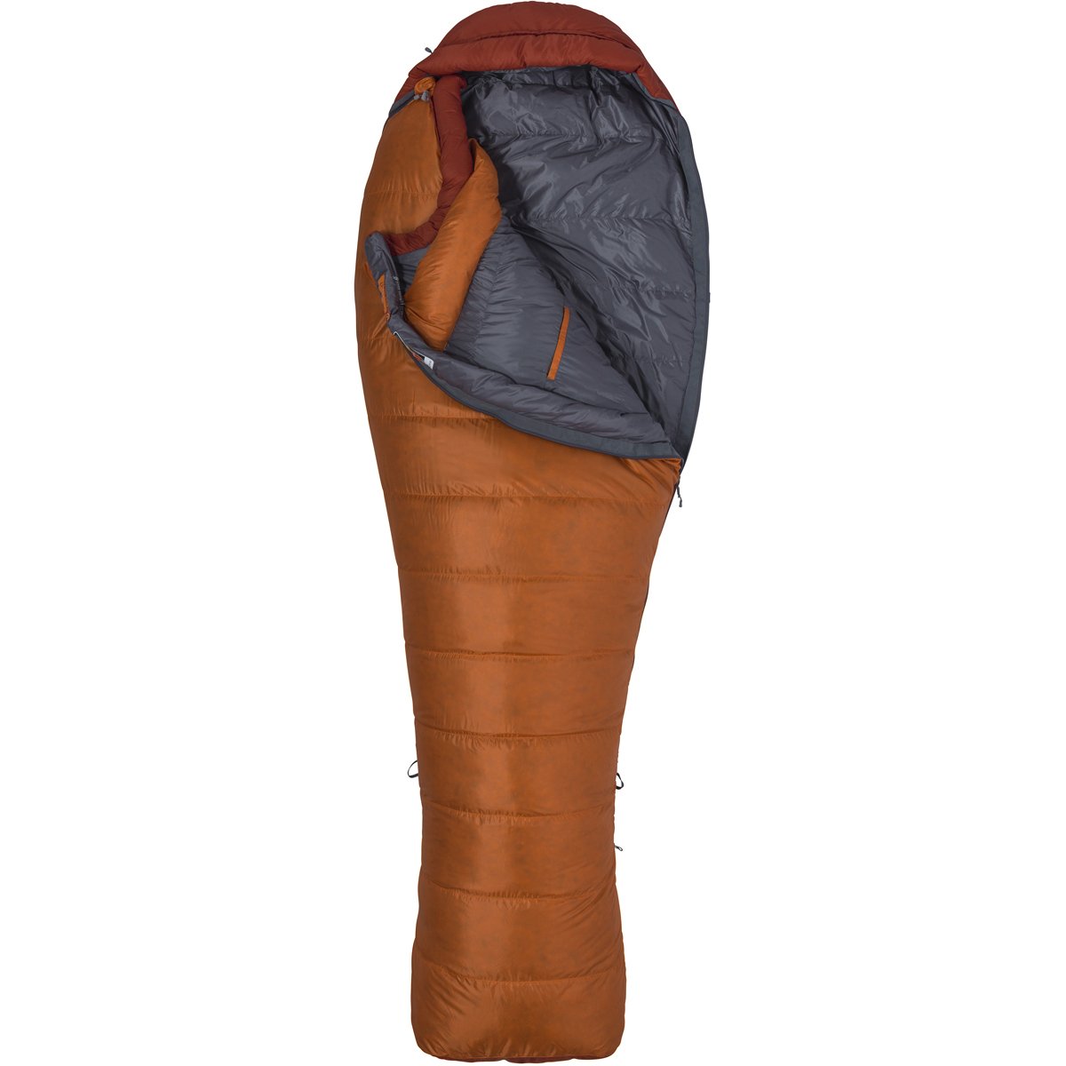 Never Summer 0F Sleeping Bag-Marmot-Tangelo Auburn-REG LEFT-Uncle Dan&#39;s, Rock/Creek, and Gearhead Outfitters