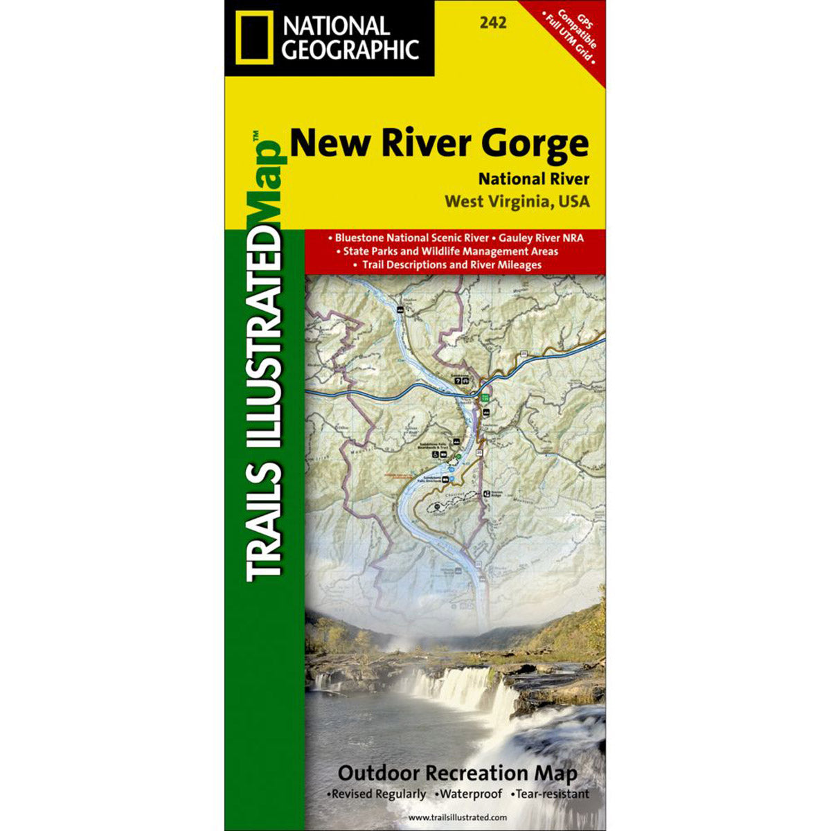National Geographic Maps New River Gorge National River Map