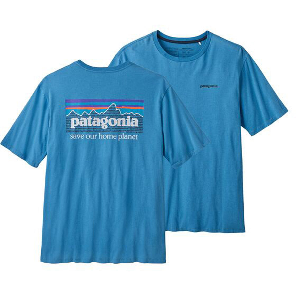 Patagonia Men's P-6 Mission Organic T-Shirt - M / Anacapa Blue