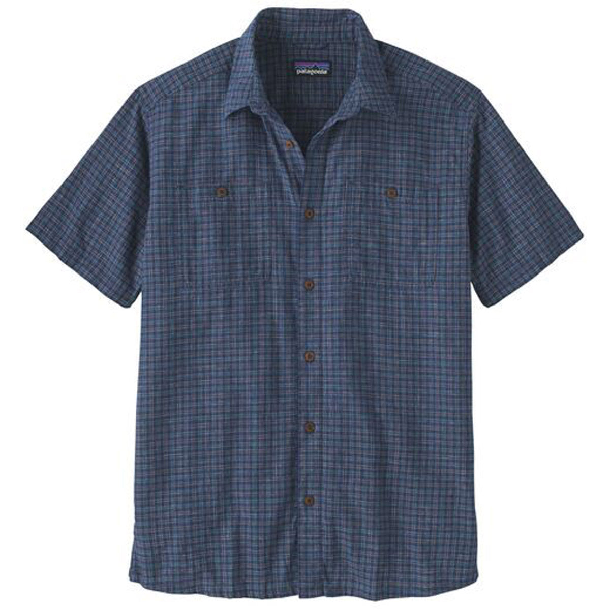 Patagonia Men's Back Step Shirt Rainfall Plaid: tone Blue / S