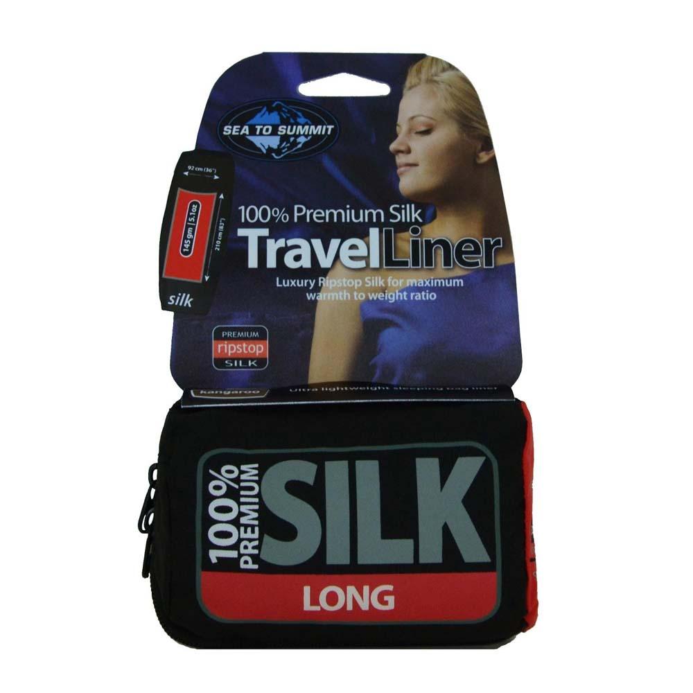 Premium Silk Travel Liner - Long Rectangular-Sea to Summit-Navy Blue-Uncle Dan&#39;s, Rock/Creek, and Gearhead Outfitters