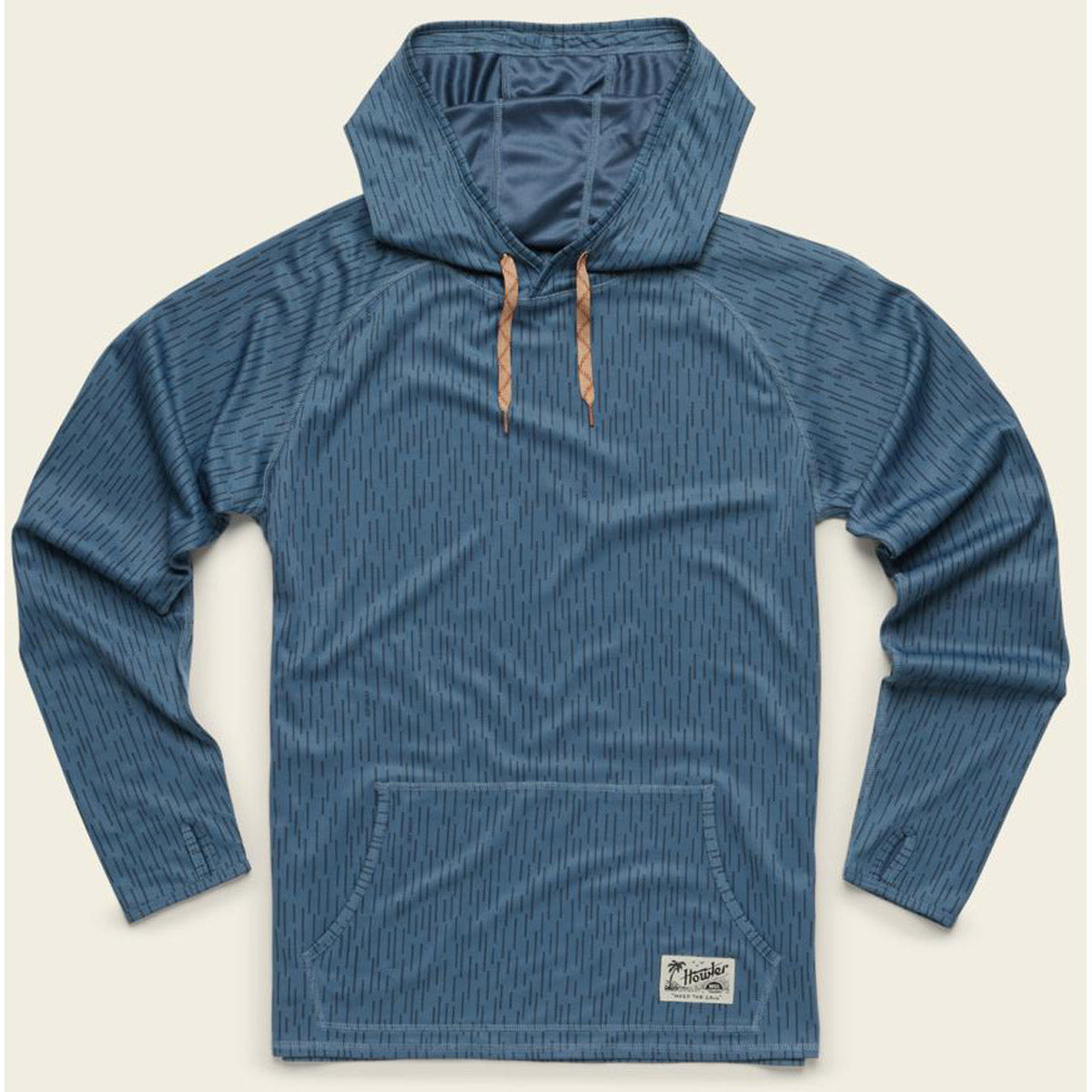 Howler Brothers Men's Loggerhead Hoodie Deluge Camo: Pacific Blue