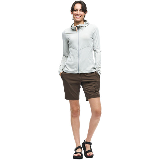 Women's Long Sleeve Hooded Zip Up Secco