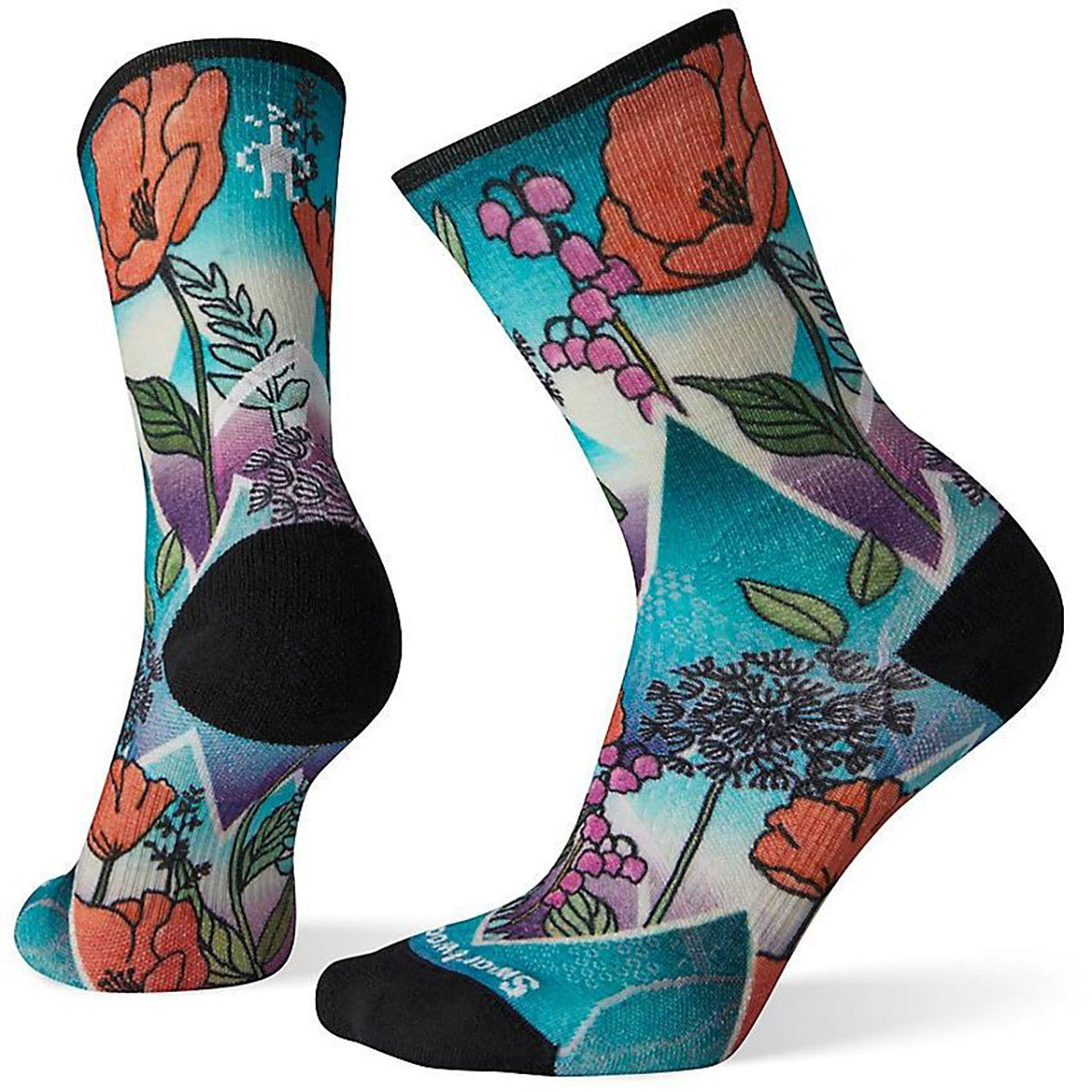 Women&#39;s PhD Pro Endurance Print Crew Socks-Smartwool-Capri-S-Uncle Dan&#39;s, Rock/Creek, and Gearhead Outfitters