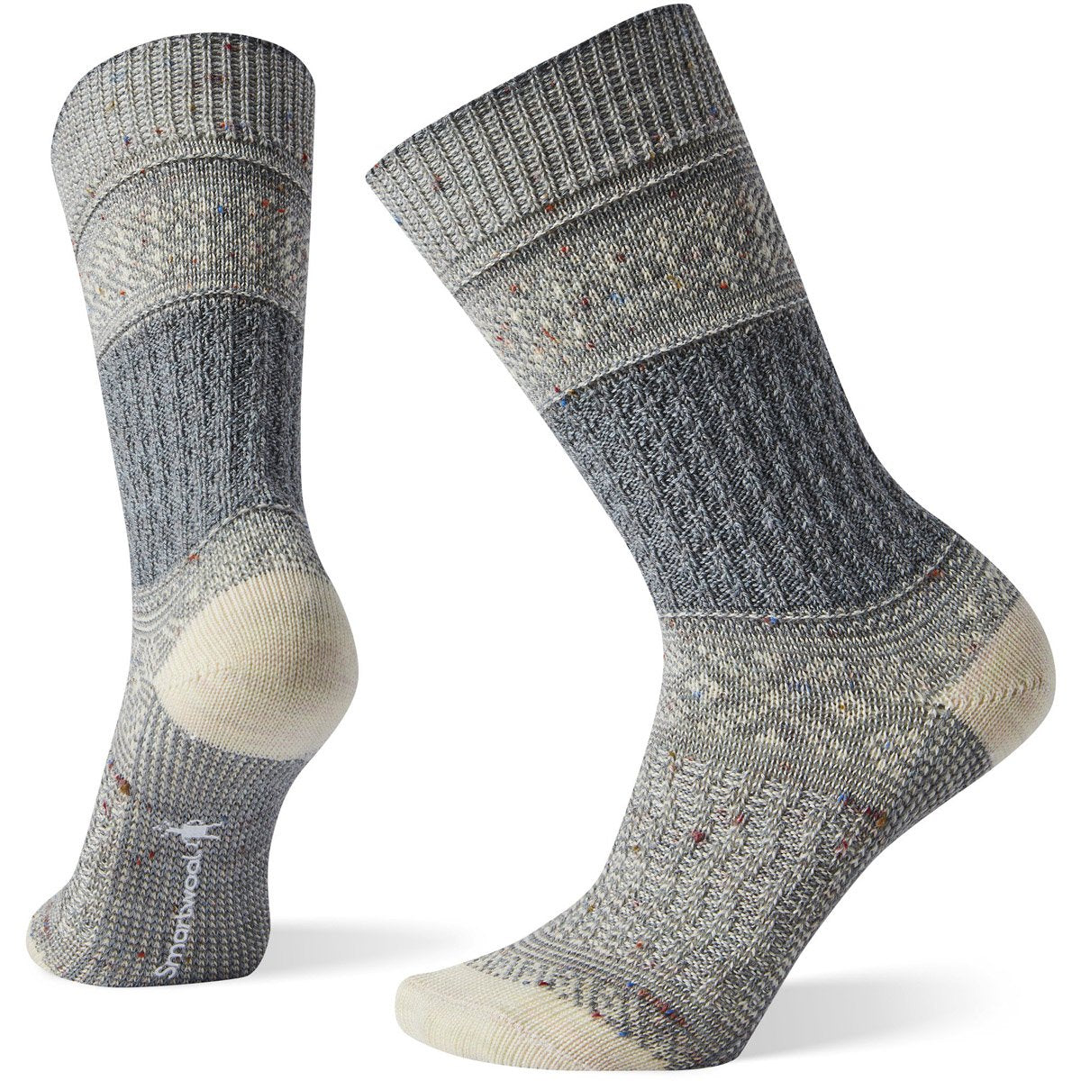 Smartwool Women&#39;s Garter Stitch Texture Crew Socks Lunar Gray