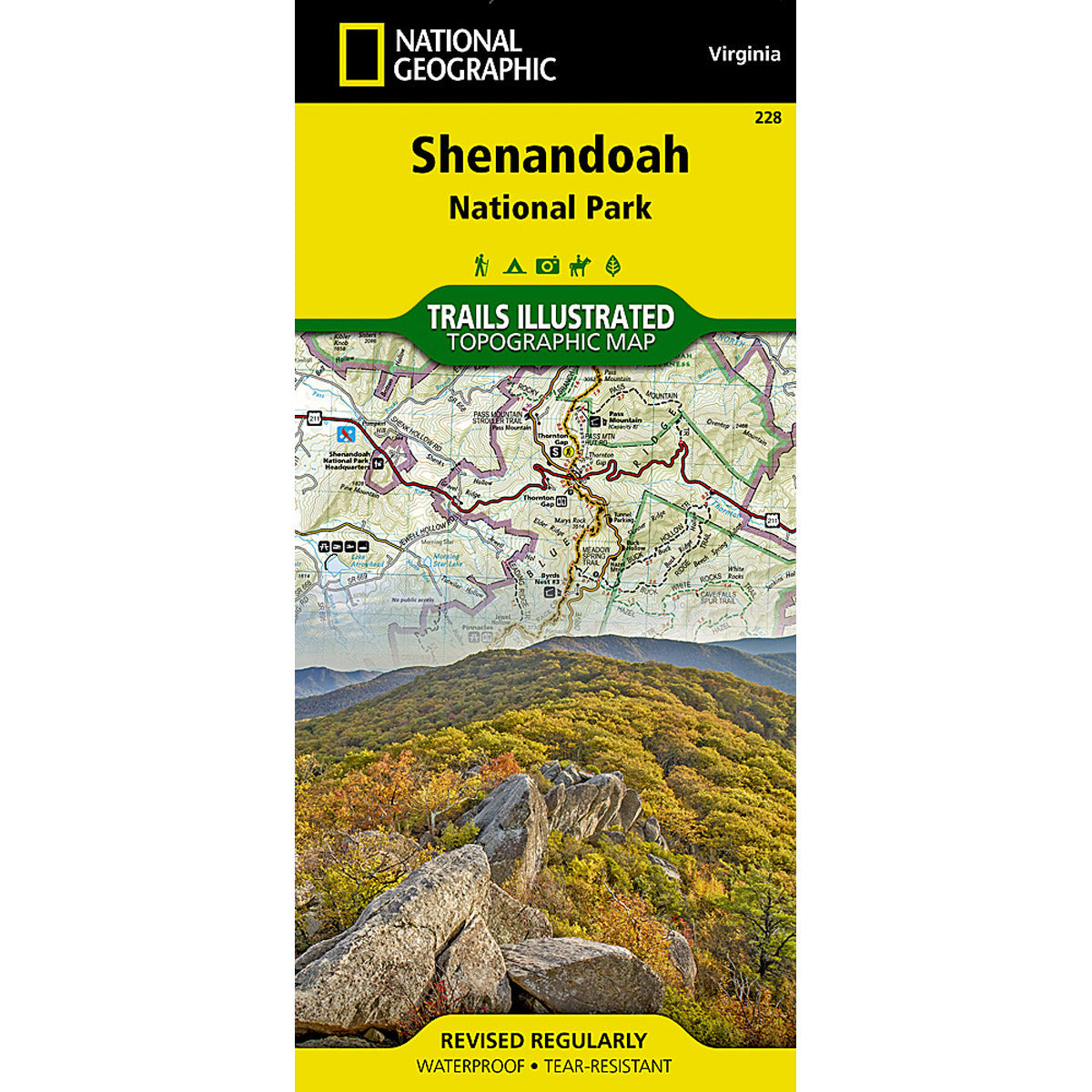 National Geographic Maps Shenandoah National Park Map