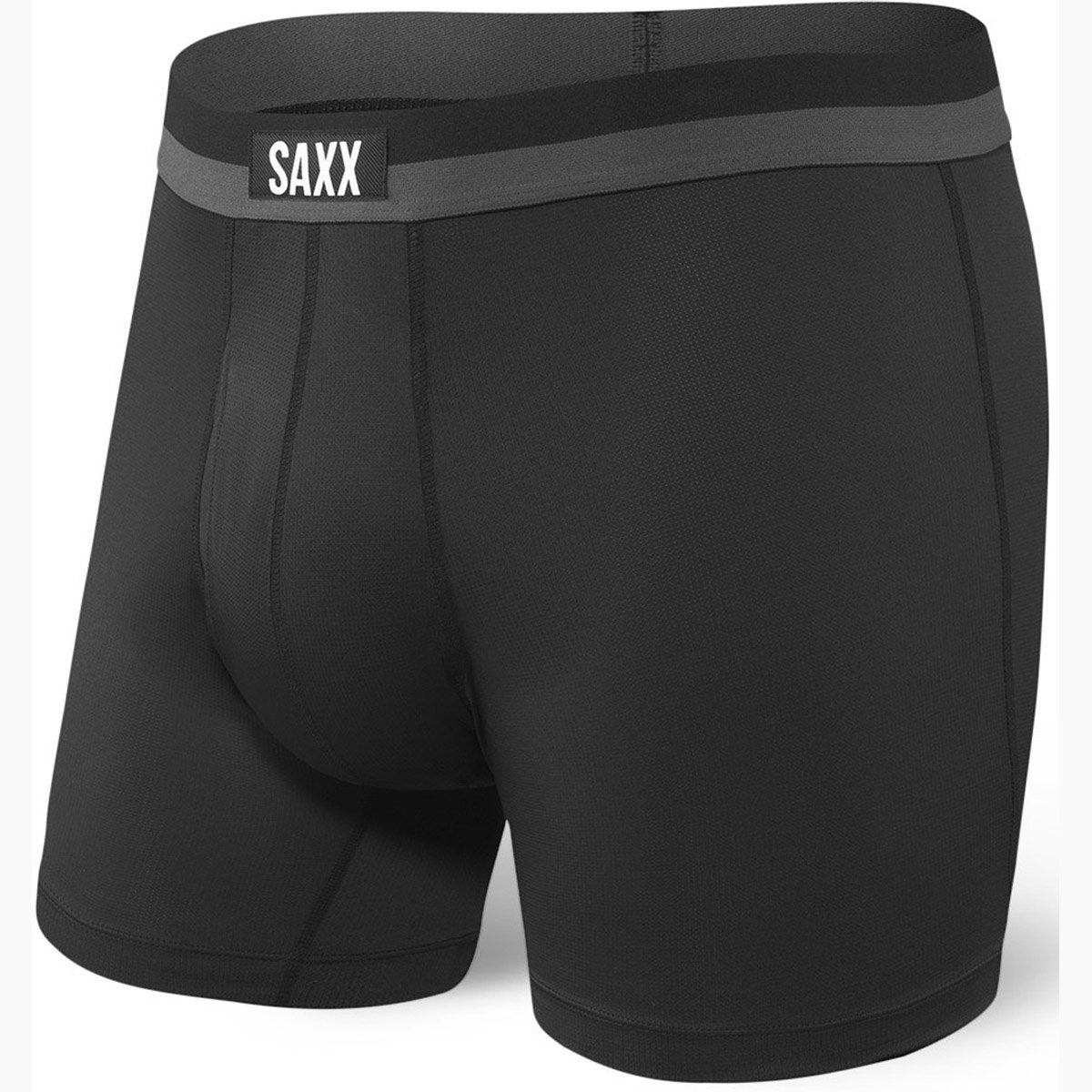 Saxx Underwear Co. Men's Sport Mesh Boxer Brief Black