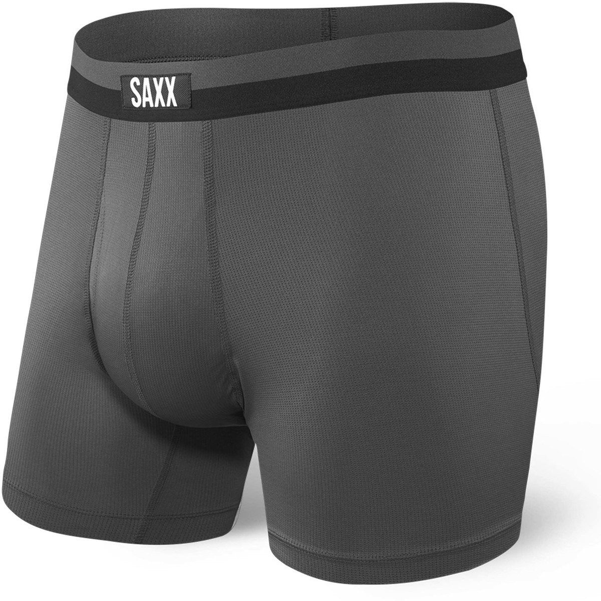 Saxx Underwear Co. Men's Sport Mesh Boxer Brief Graphite