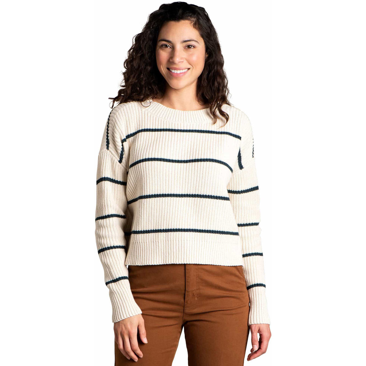 Toad&amp;Co. Women&#39;s Bianca II Sweater Almond Stripe