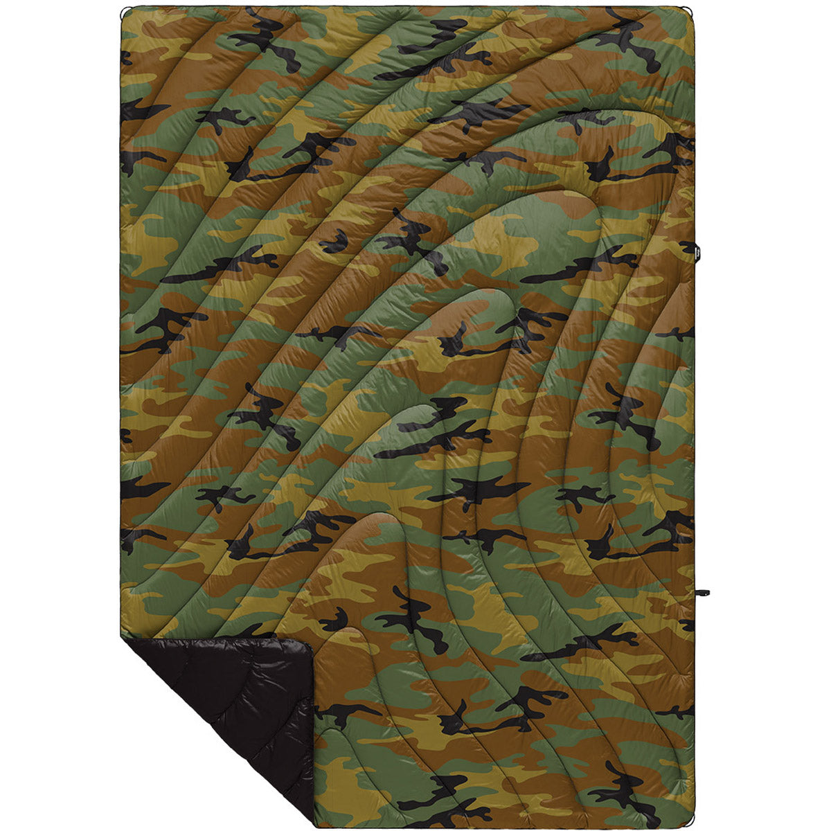 Rumpl Original Puffy Blanket - Printed 1-Person Woodland Camo