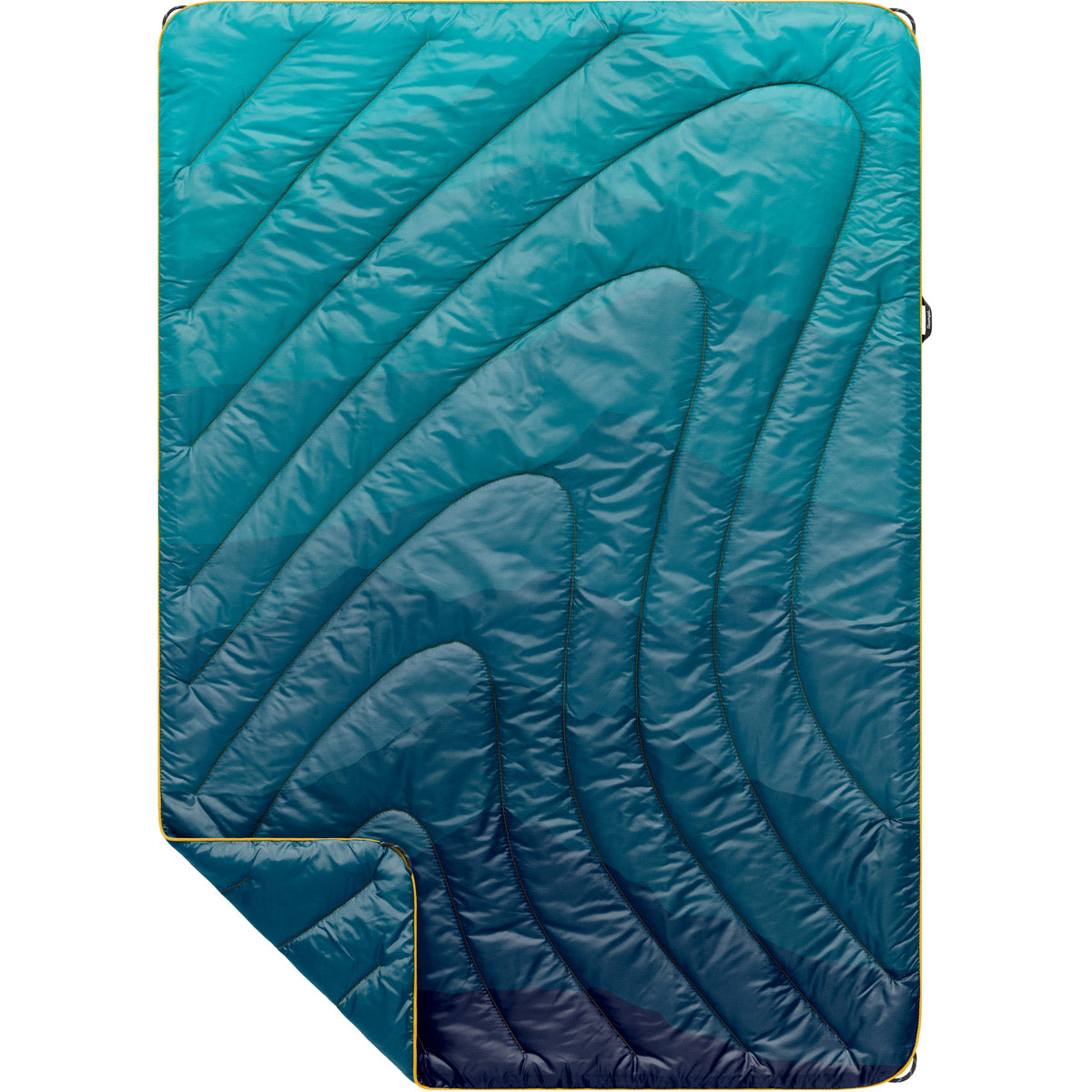 Rumpl JR Original Puffy Blanket - Printed Cascade Fade-Teal