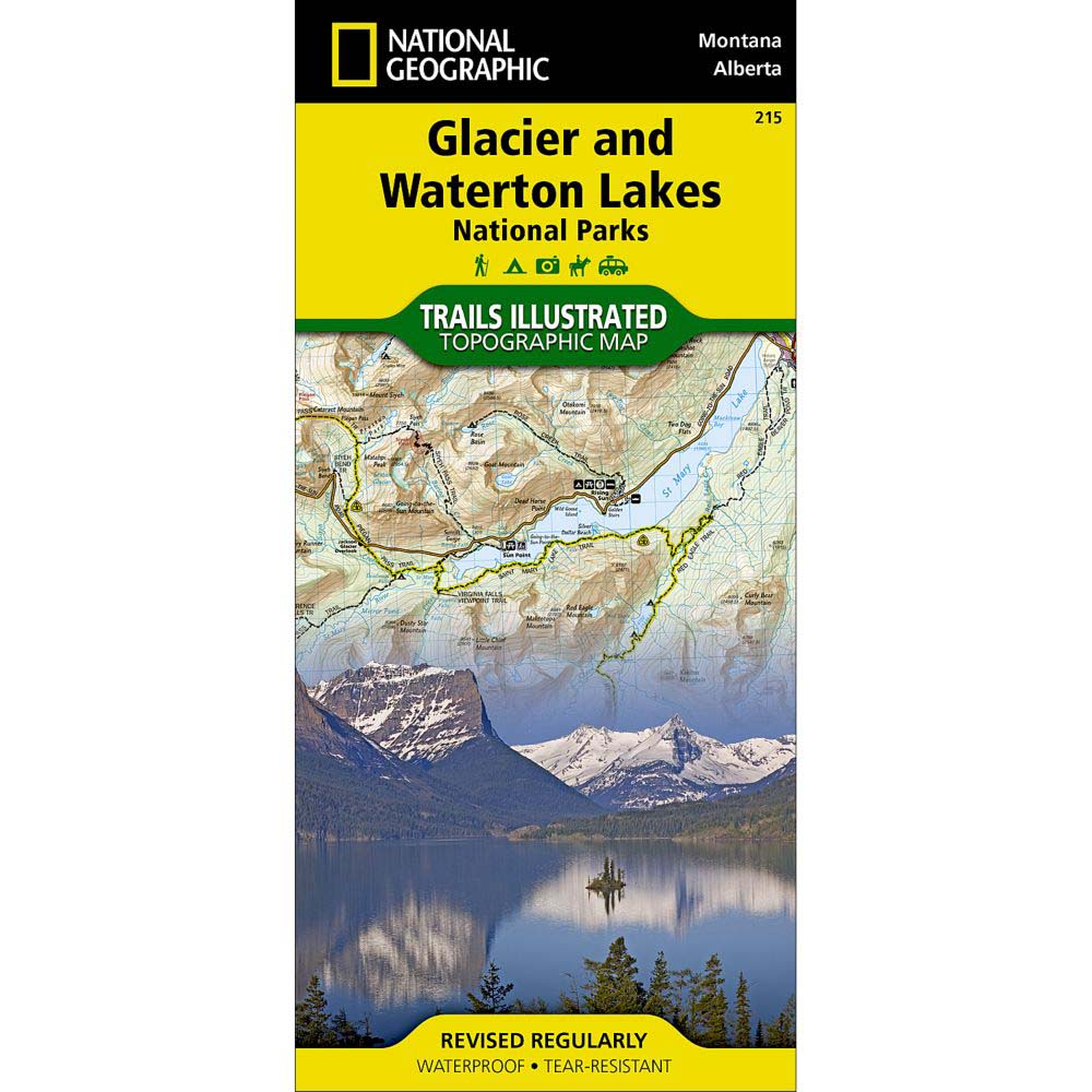 National Geographic Maps Trails Illustrated Map: Glacier & Waterton Lakes National Parks