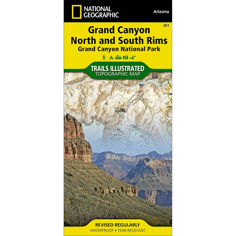 Trails Illustrated Map: Grand Canyon National Park (North and South Rims)-National Geographic Maps-Uncle Dan's, Rock/Creek, and Gearhead Outfitters