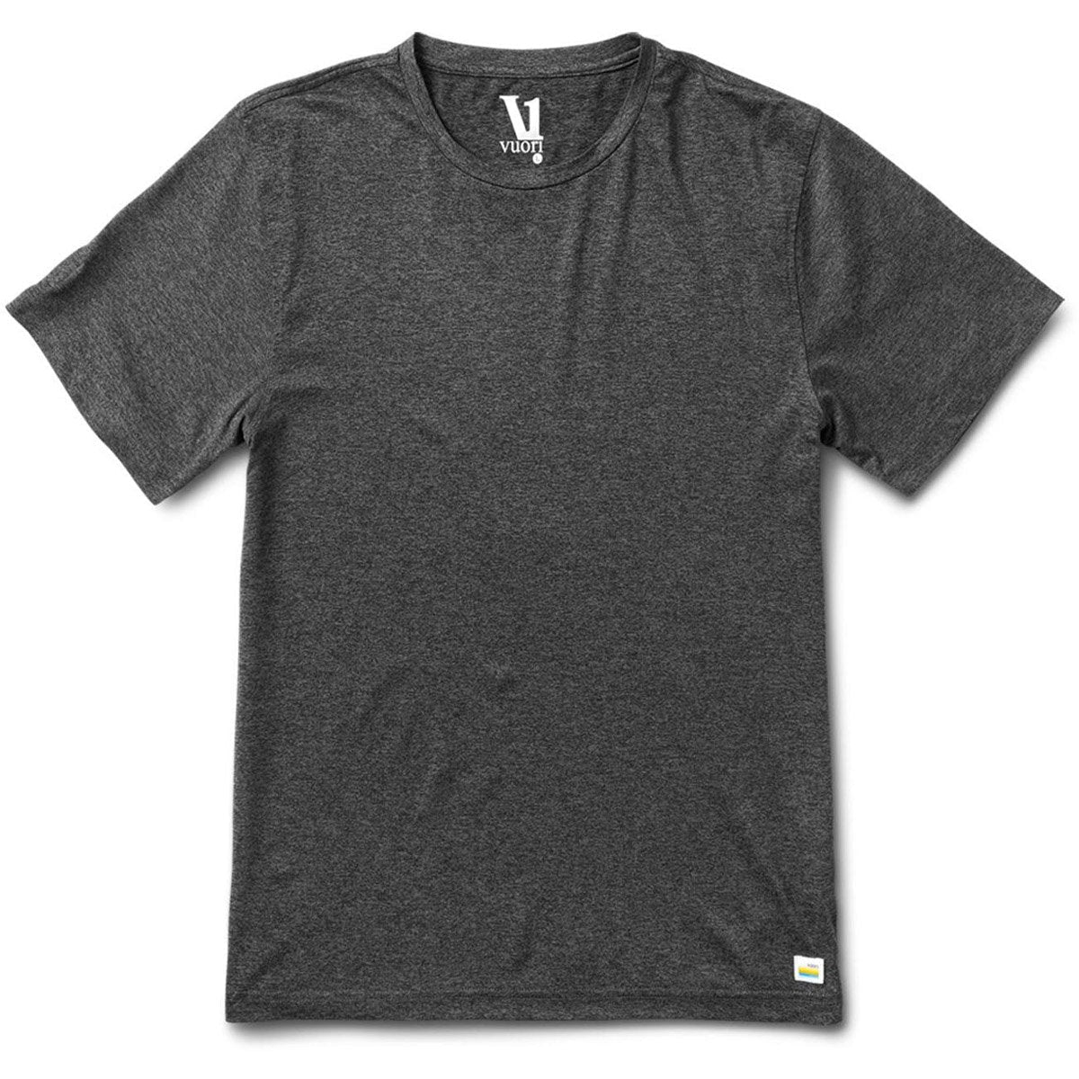 Vuori Men's Strato Tech Tee Charcoal Heather