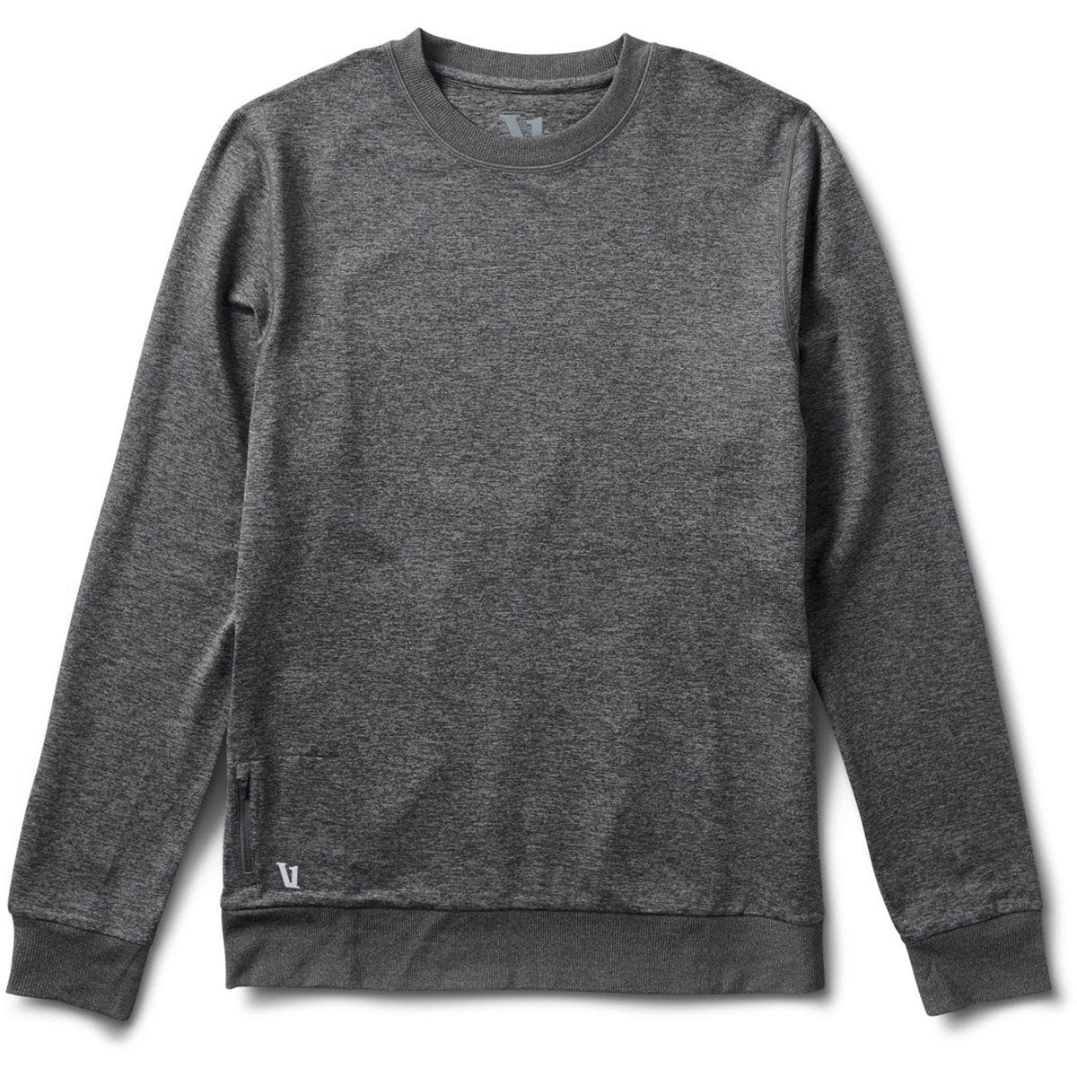Vuori Men's Ponto Performance Crew Charcoal Heather