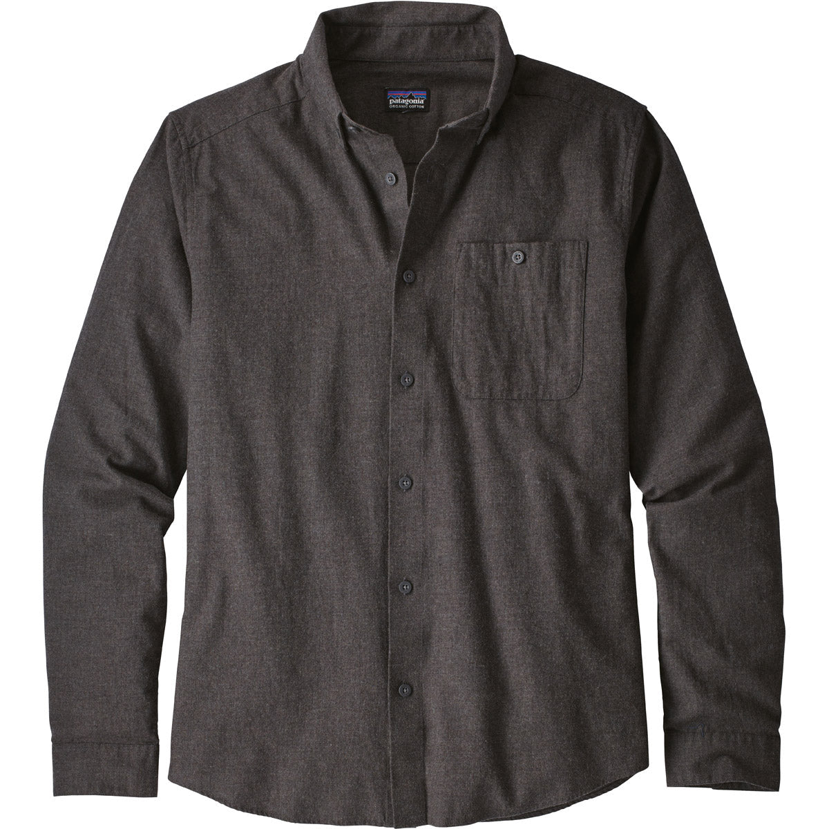 Patagonia Men&#39;s Long-Sleeved Vjosa River Pima Cotton Shirt Forge Grey