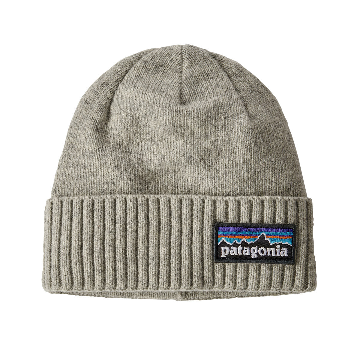 Patagonia Brodeo Beanie P-6 Logo: Drifter Grey