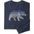 Patagonia Men's Long-Sleeved Back For Good Responsibili-Tee New Navy w/Bear