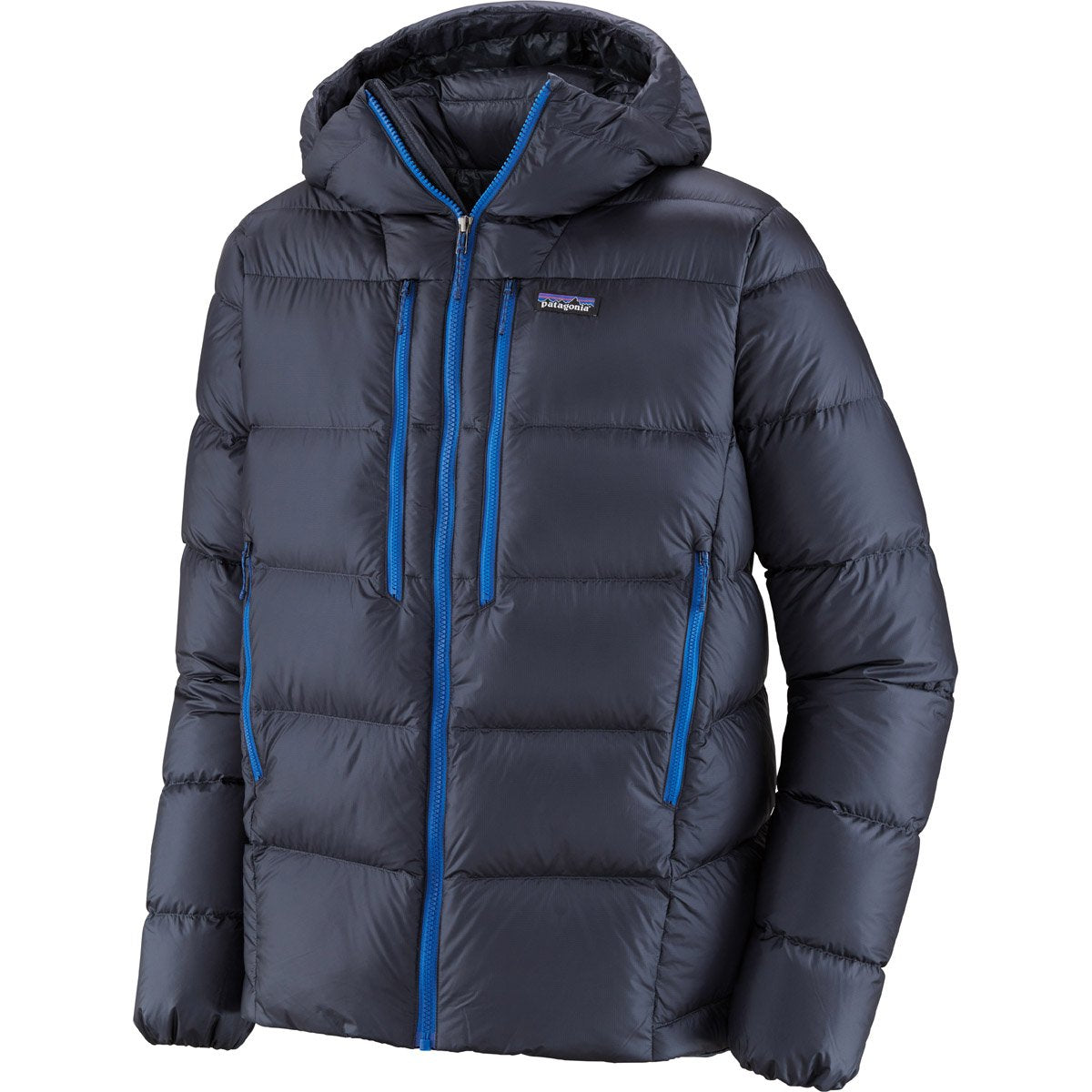 Men's Fitz Roy Down Hoody-Patagonia-Smolder Blue-M-Uncle Dan's, Rock/Creek, and Gearhead Outfitters