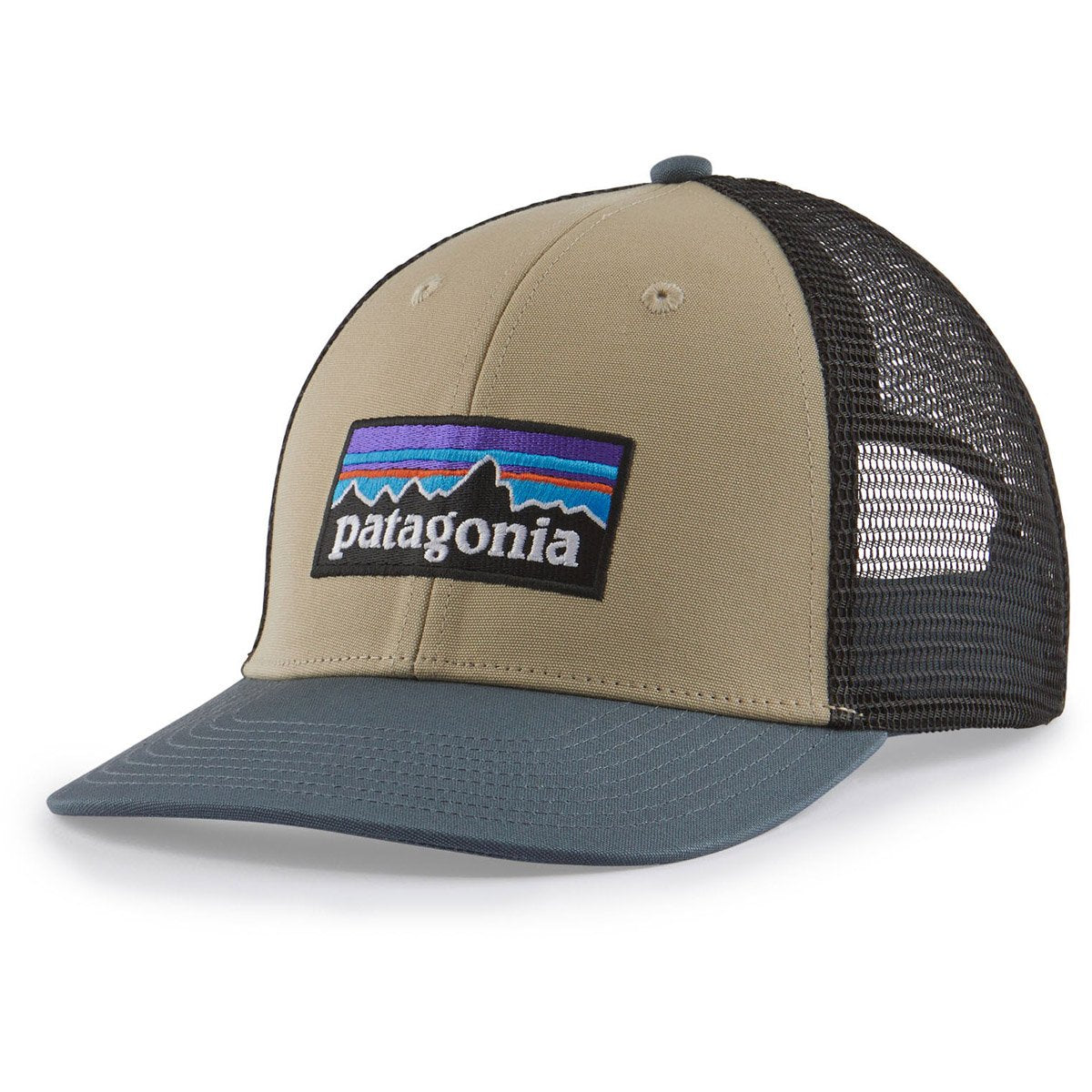 Patagonia P-6 Logo LoPro Trucker Hat El Cap Khaki w/Plume Grey