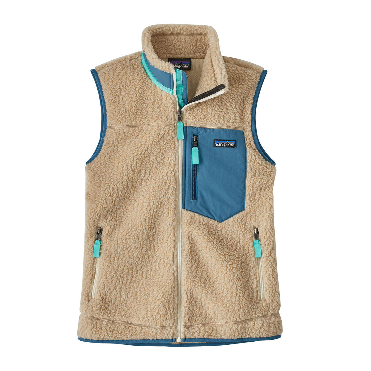 Patagonia Women's Classic Retro-X Vest Dark Natural w/Wavy Blue