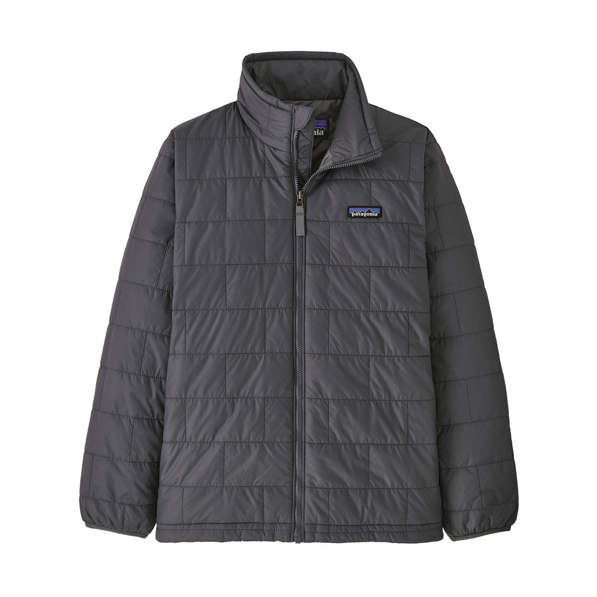 Patagonia Boys' Nano Puff Jacket Forge Grey w/Noble Grey