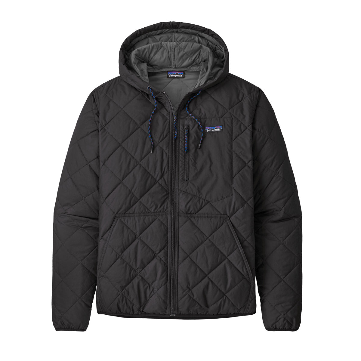 Men's Diamond Quilted Bomber Hoody - Main Image