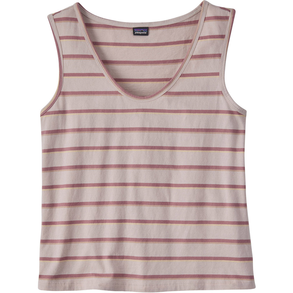 Patagonia Women&#39;s Regenerative Organic Certified Cotton Tank Top unset Stripe: Shroom Taupe / S