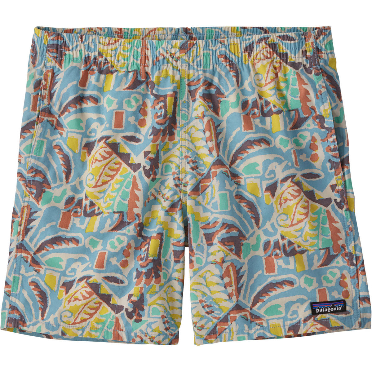 Patagonia Men&#39;s Funhoggers Cotton Shorts - 6&quot; Thriving Planet: Lago Blue