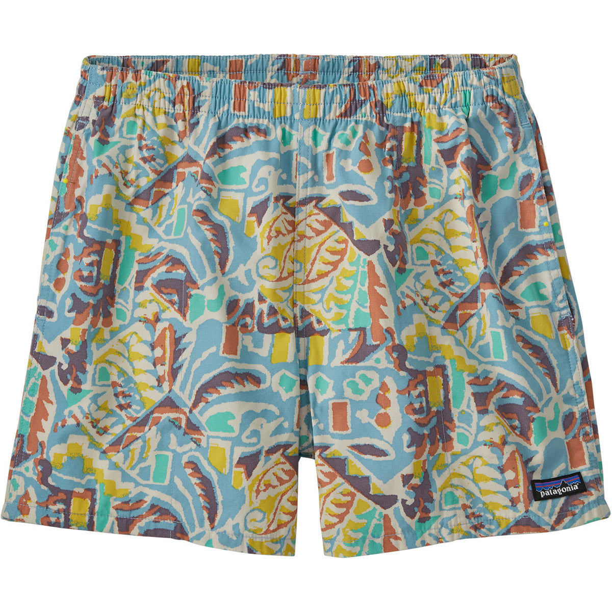 Patagonia Women's Funhoggers Cotton Shorts - 4" Thriving Planet: Lago Blue