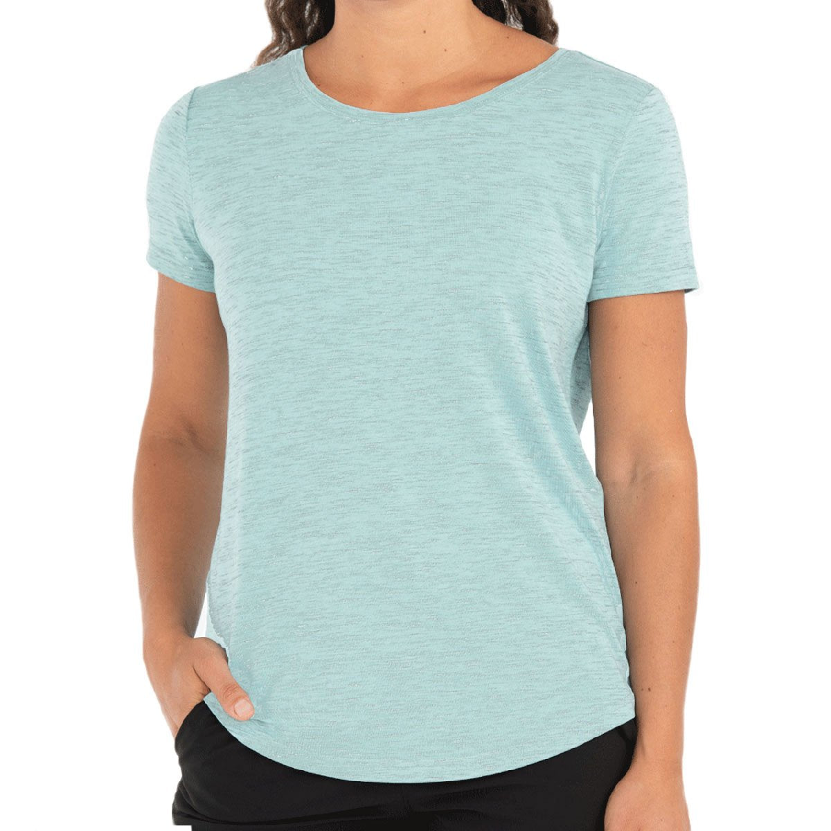 Free Fly Apparel Women's Bamboo Current Tee Tide Pool