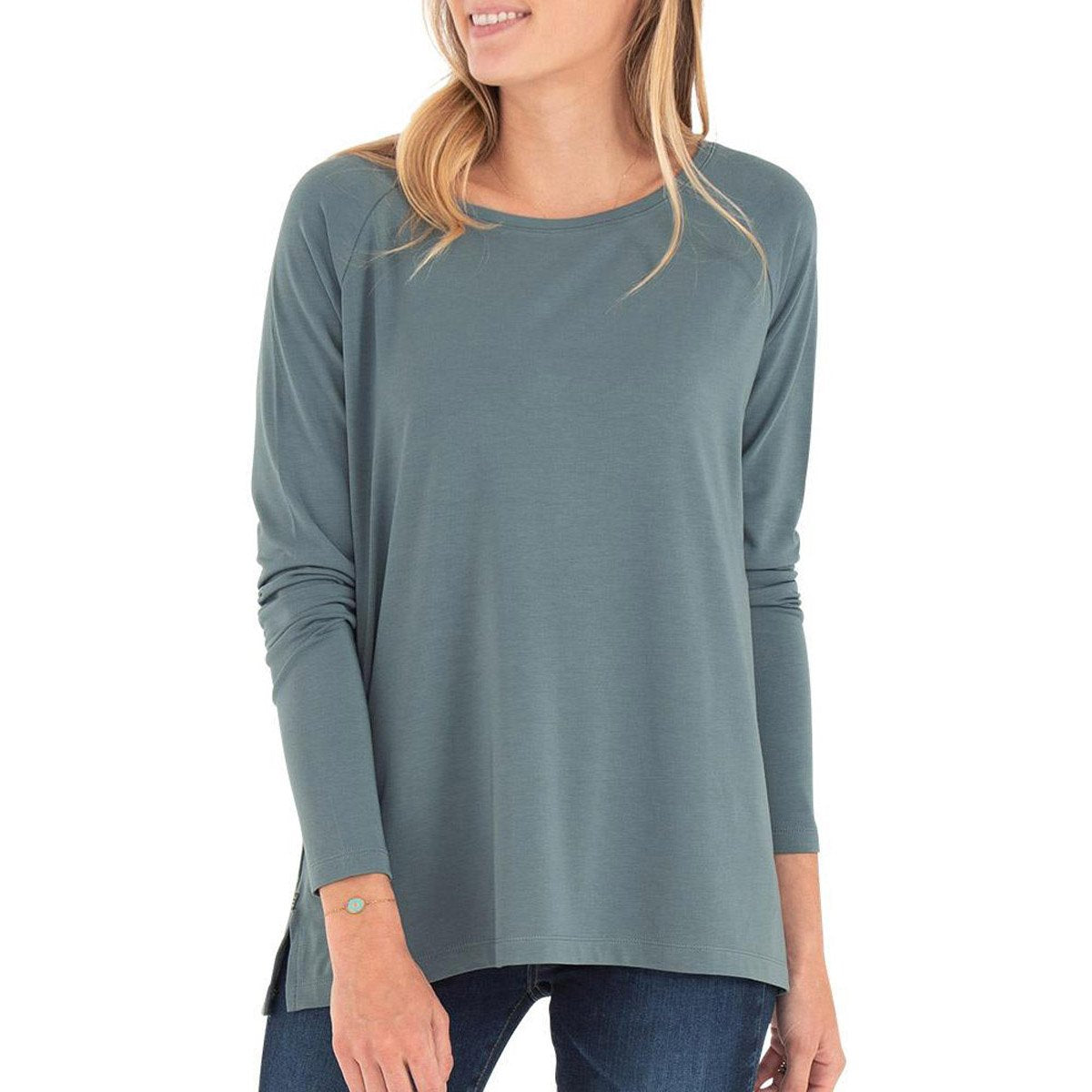 Free Fly Apparel Women's Bamboo Everyday Flex Long Sleeve