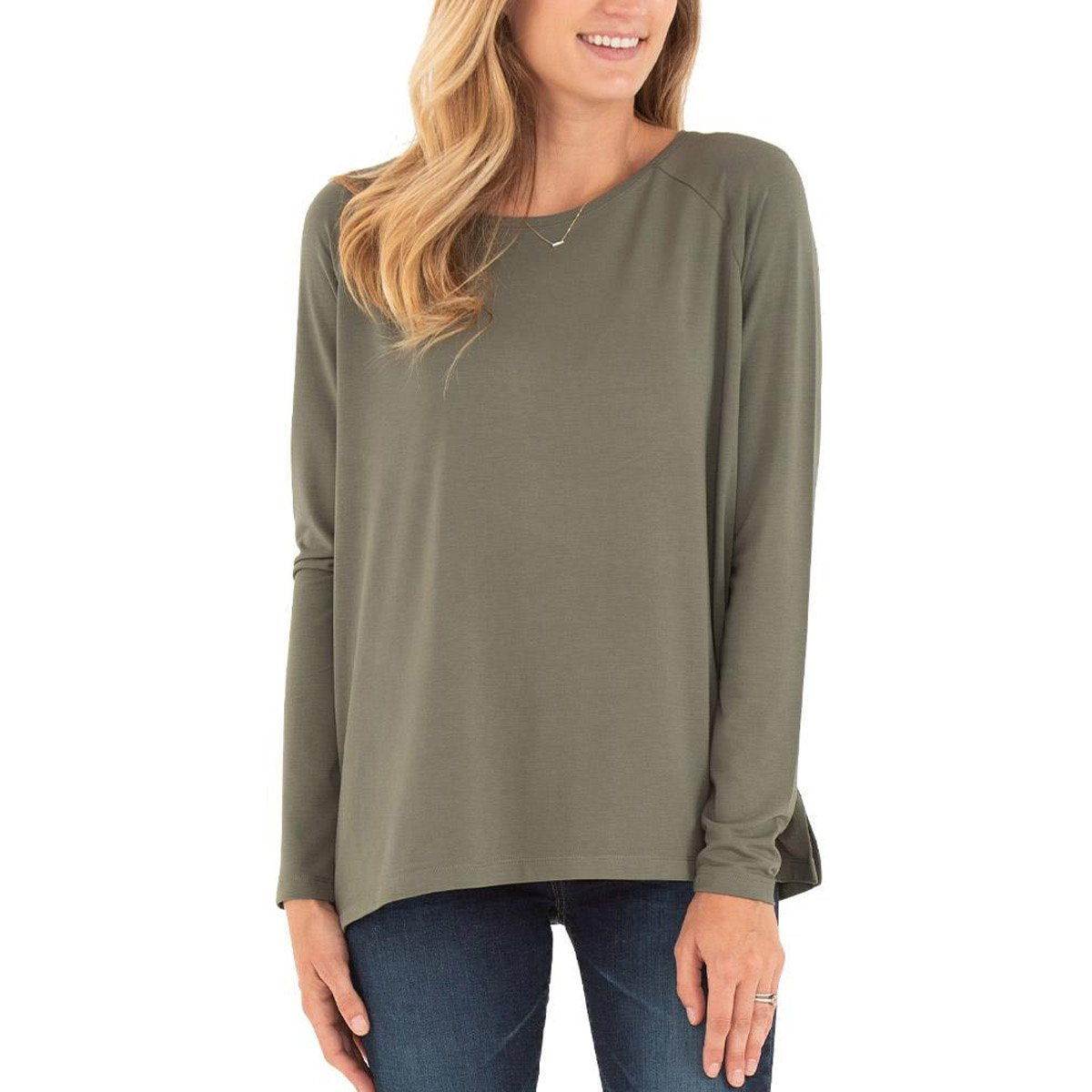 Free Fly Apparel Women's Bamboo Everyday Flex Long Sleeve