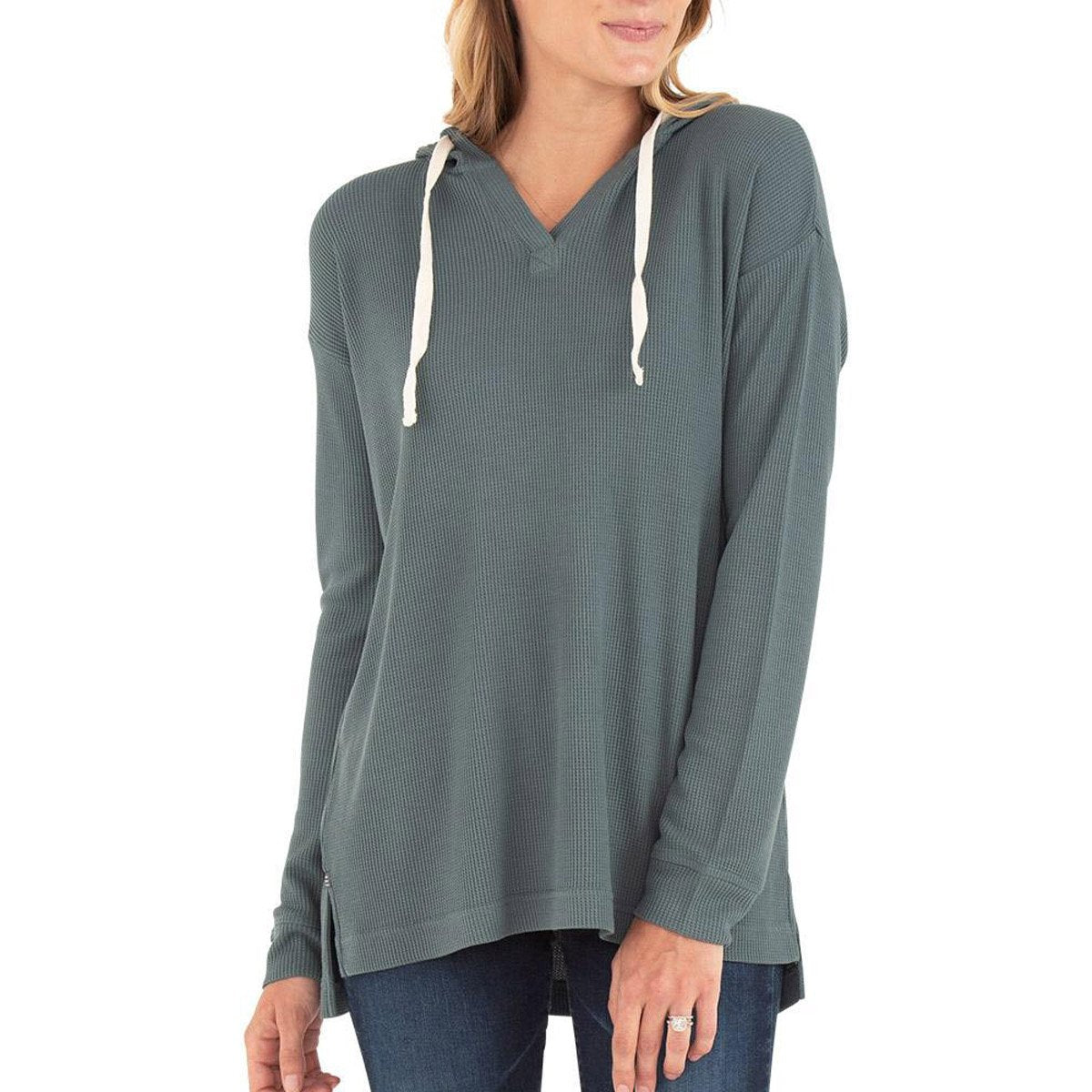 Free Fly Apparel Women&#39;s Bamboo Waffle Hoody Balsam